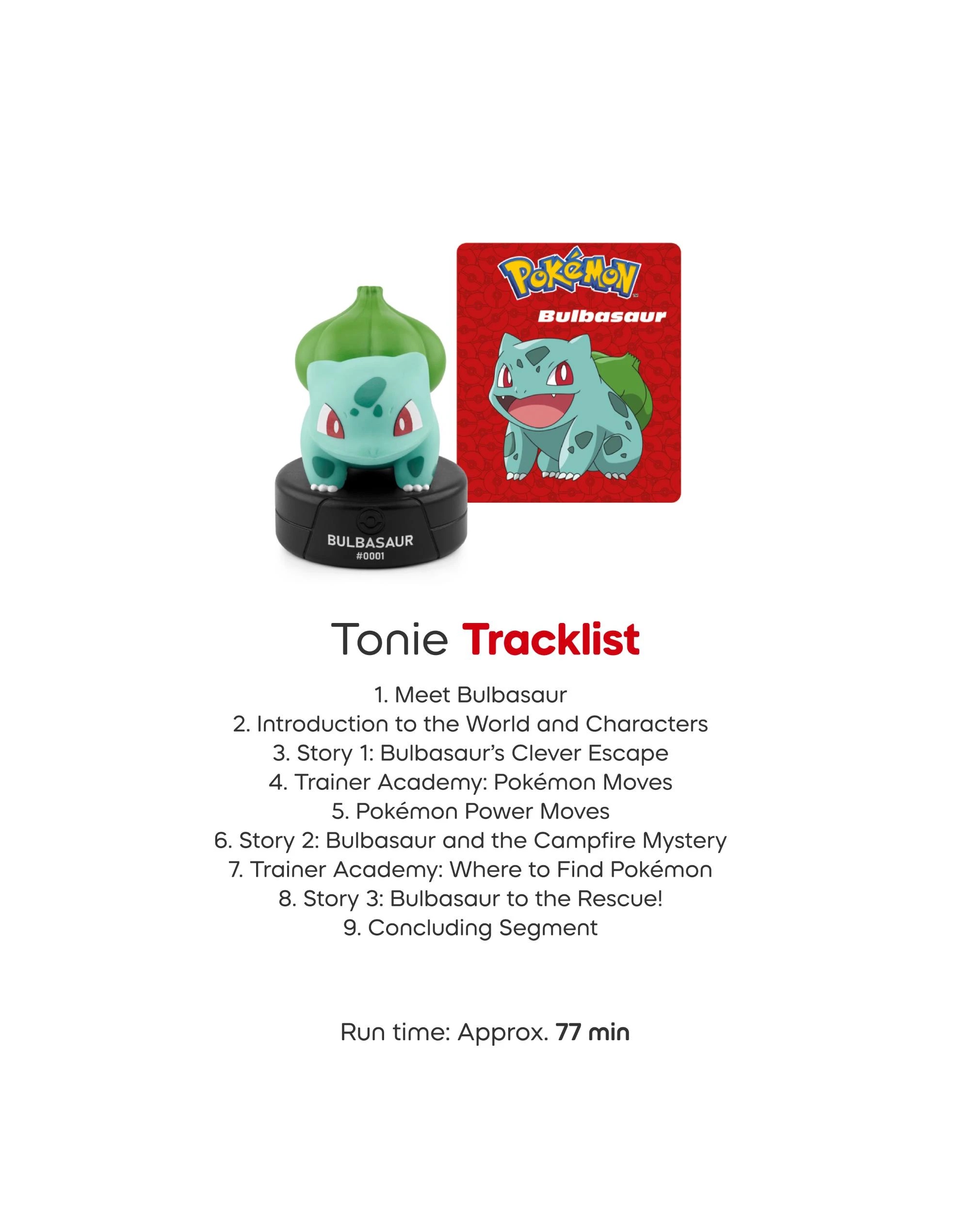 7 Tonies  Pokemon - Bulbasaur Tonie Audio Character - Multi, 7 of 7