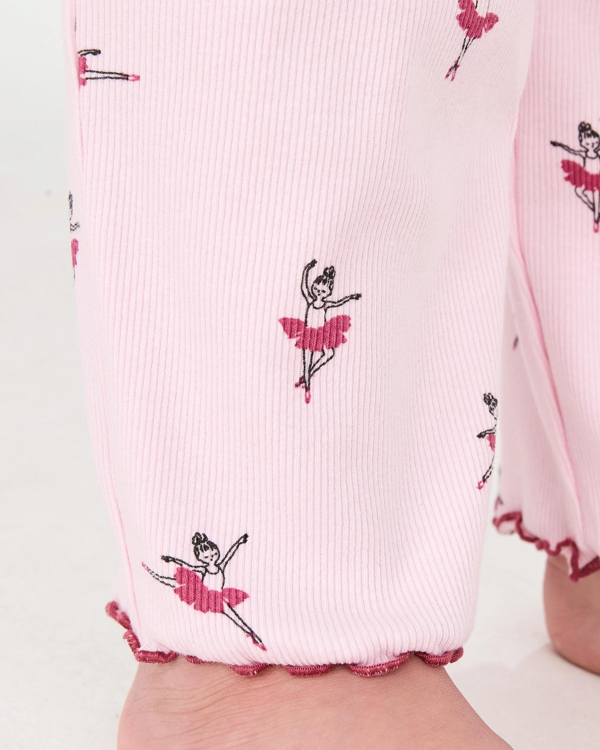 6 Ribbed Pyjama Set Pnk Balt, 6 of 7