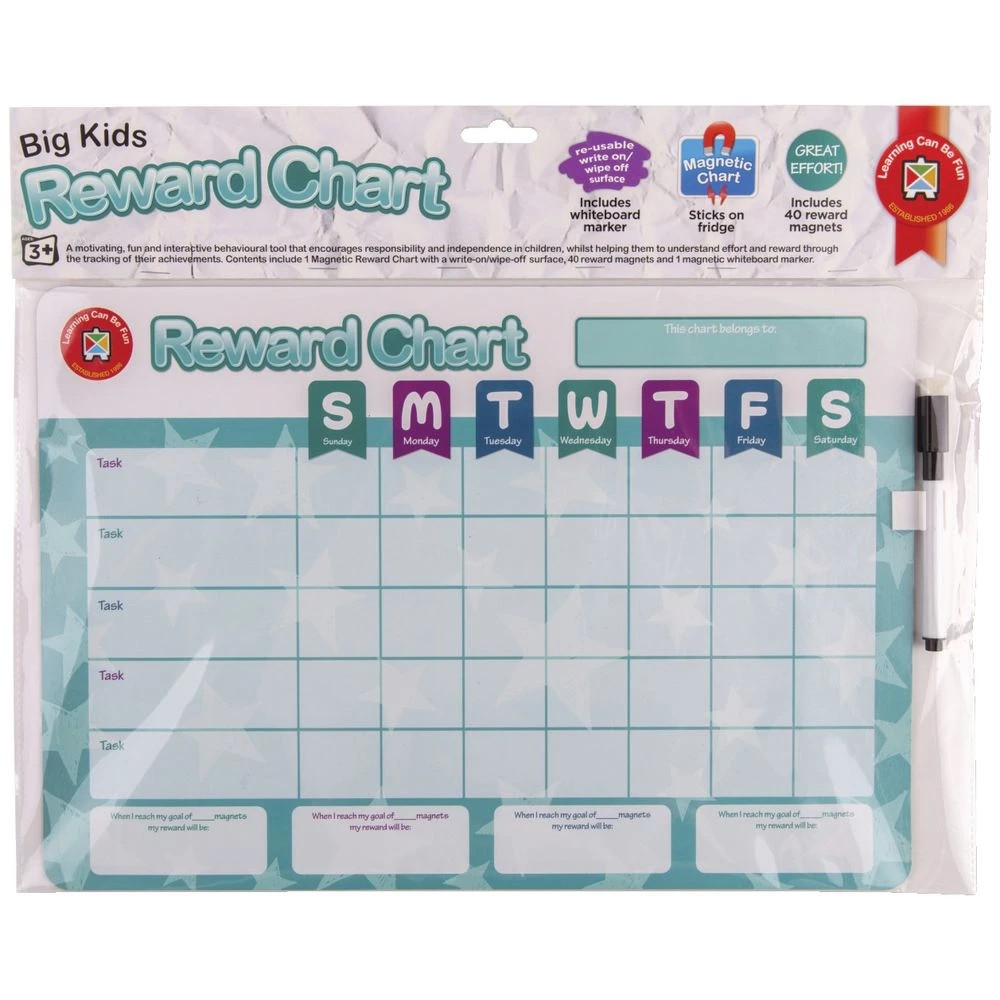 3 Learning Can Be Fun Reward Chart Big Kids, 3 of 4