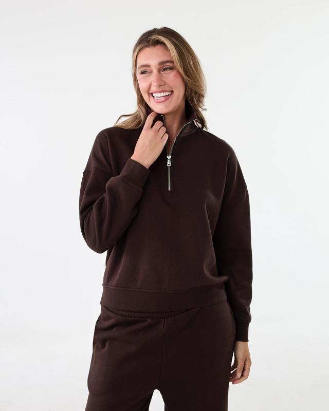 Quarter Zip Seam Front Sweats