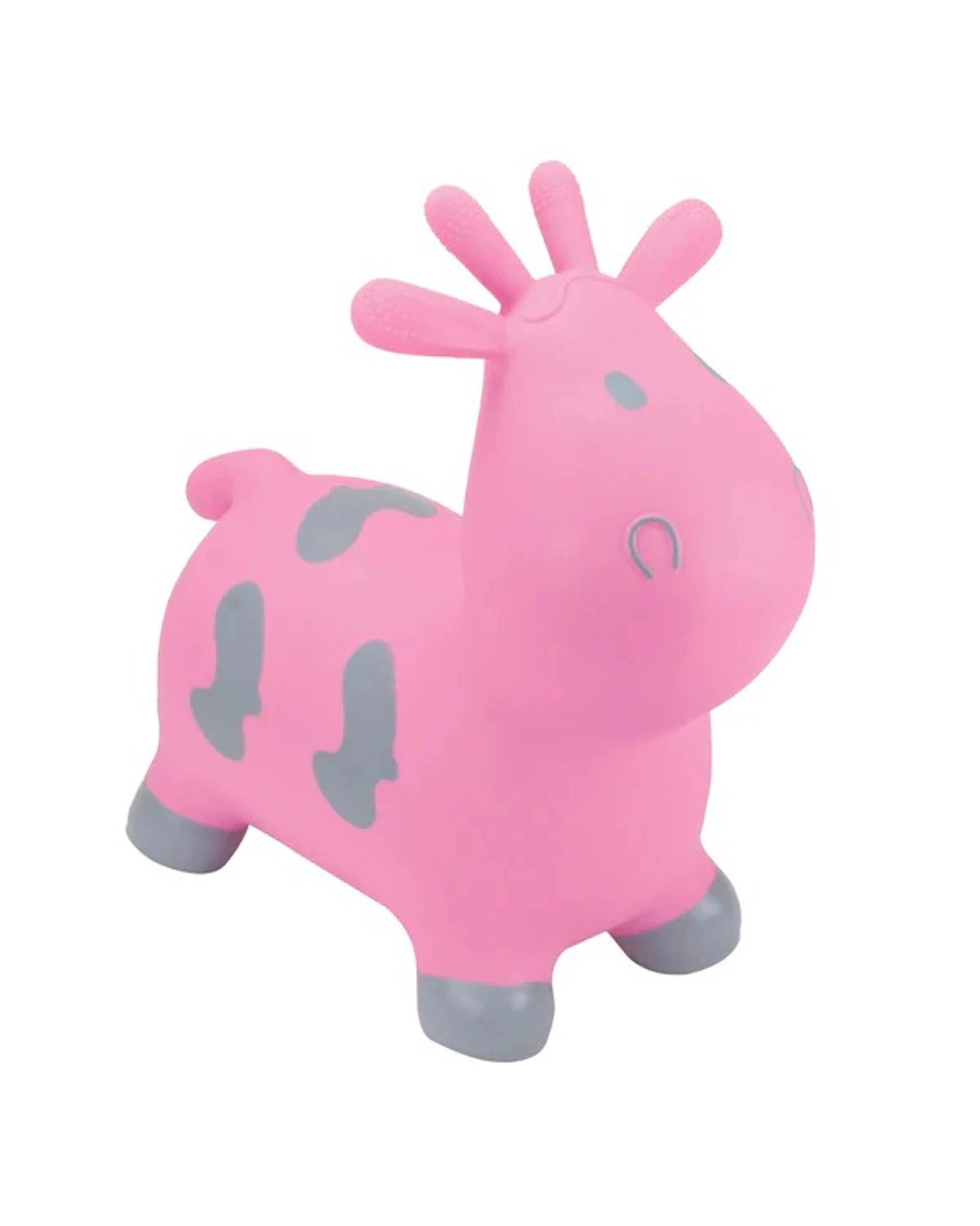 1 Happy Hopperz Pink Cow Ride On Toy - Pink, 1 of 2