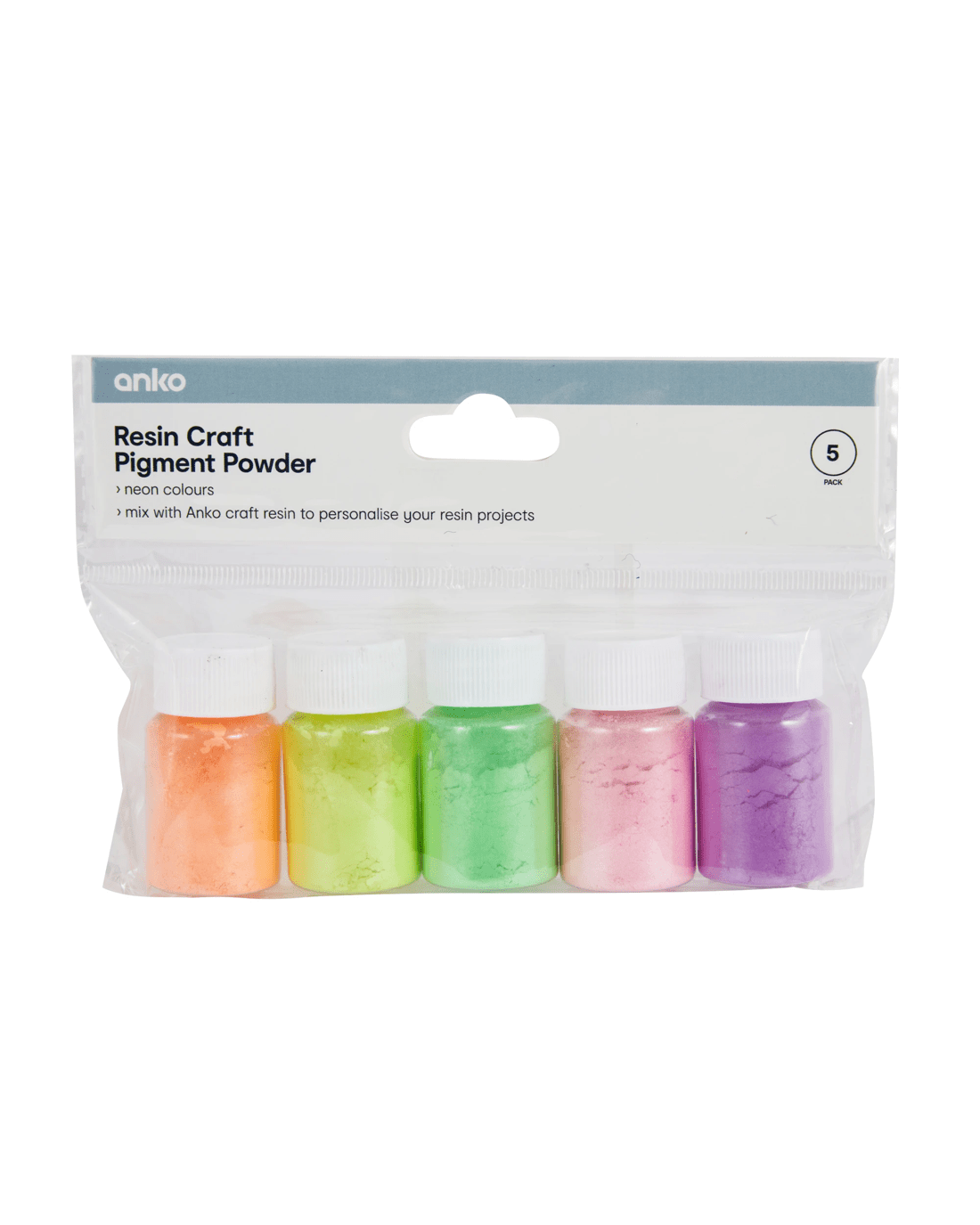1 5 Pack Resin Craft Pigment Powder - Neon, 1 of 3