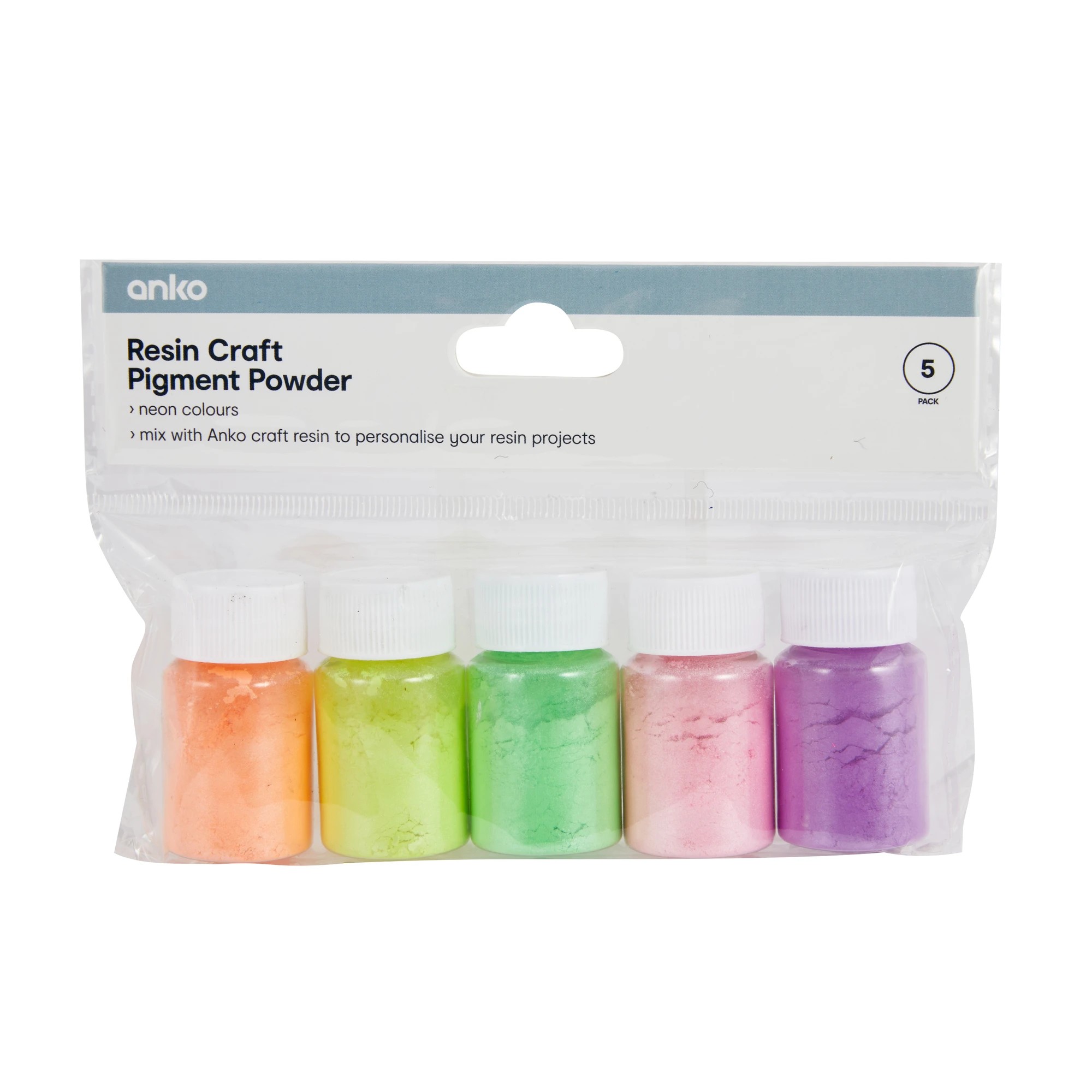 1 5 Pack Resin Craft Pigment Powder - Neon, 1 of 3