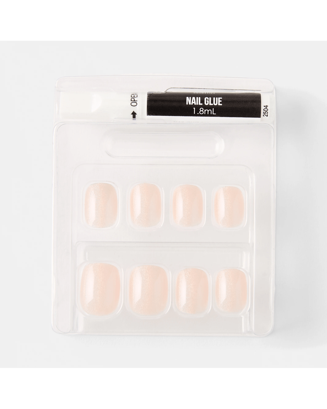 3 OXX Cosmetics 24 Pack Artificial Nails with Adhesive - Short Square Shape, Pearl Glazed, 3 of 5