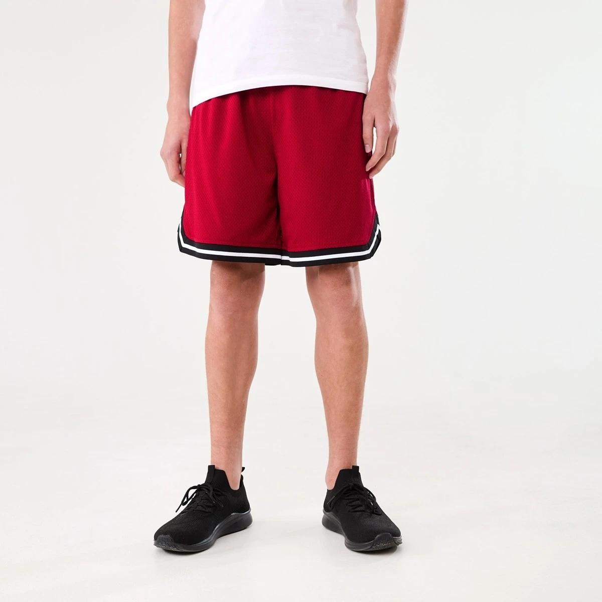 1 Active Kids Mesh Shorts URBAN MID RED, 1 of 7