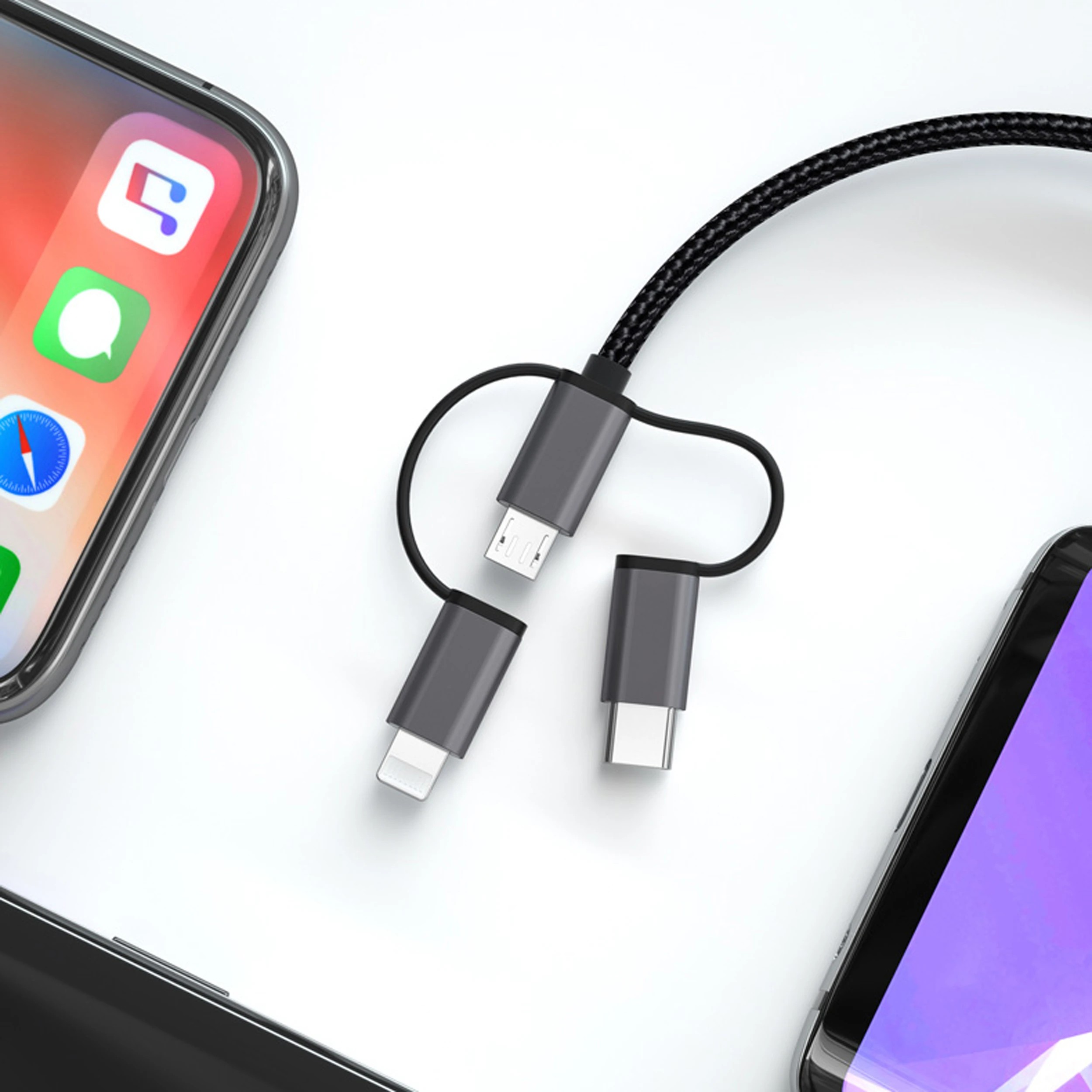 3 USB Type-C to HDMI Lightning Pin Micro USB 1080P Adapter Cable Audio Video Lead TV USB, 3 of 4