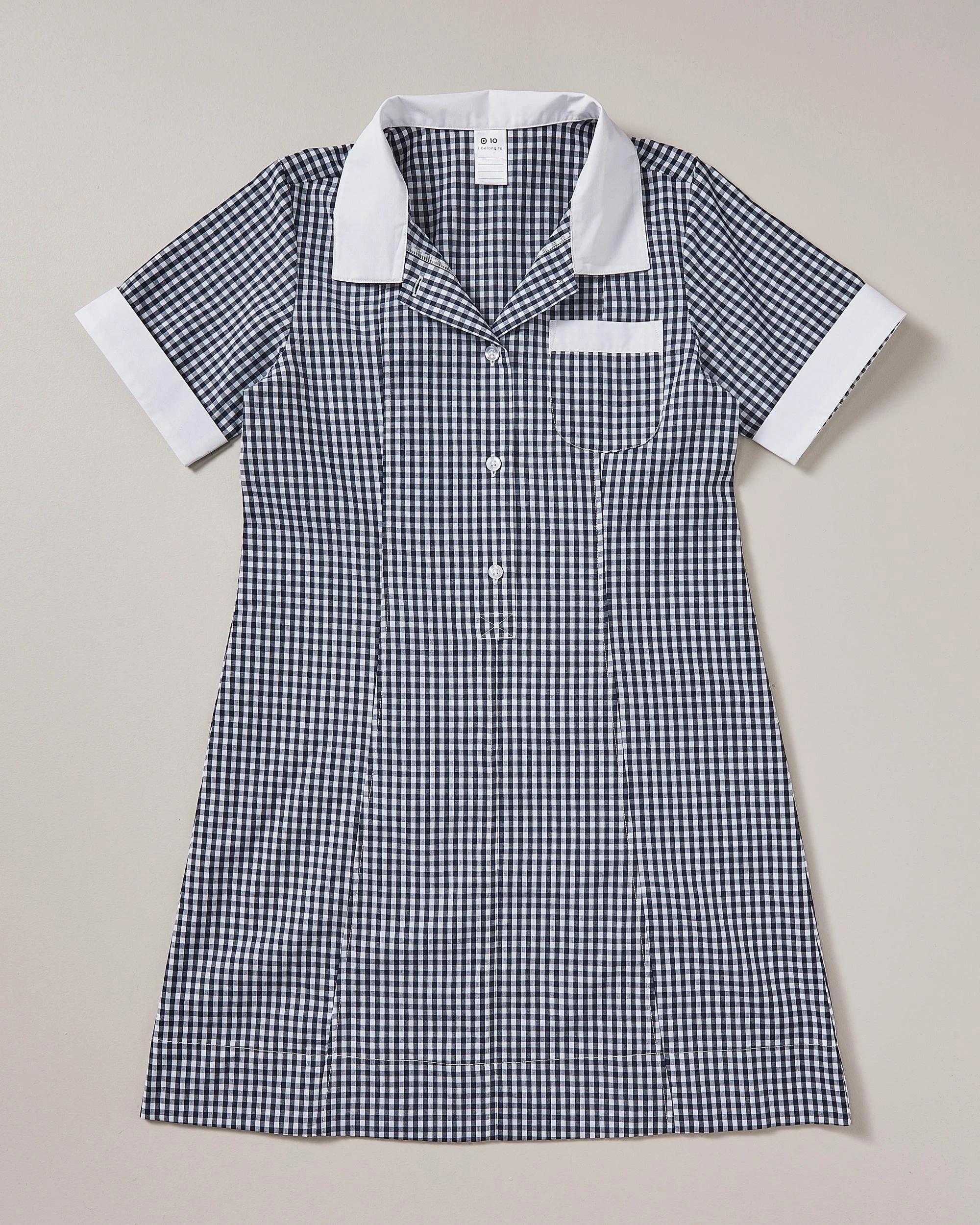 2 Target Gingham School Dress NAVY BLUE, 2 of 10