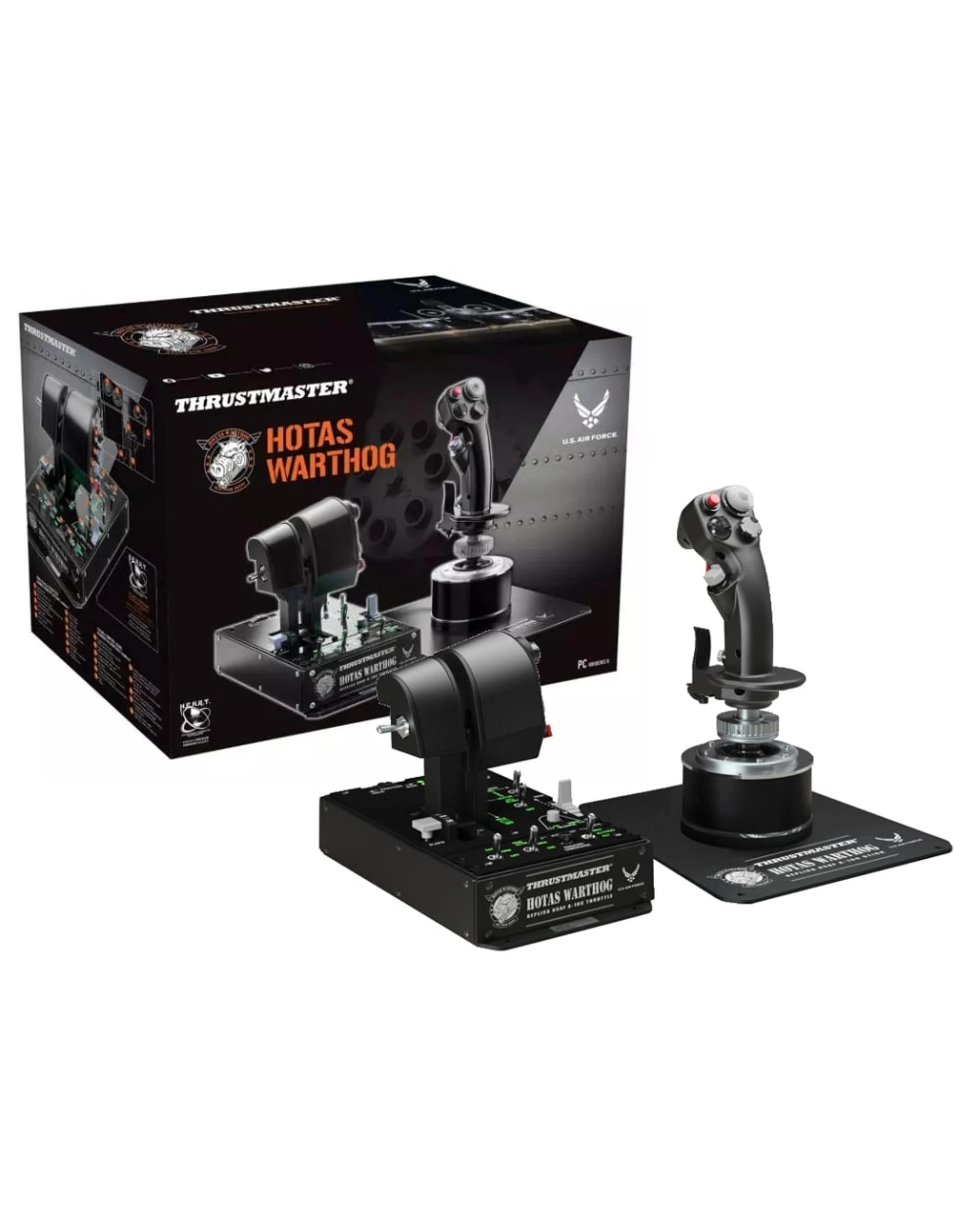 1 Thrustmaster HOTAS WARTHOG Flight Stick and Throttle for PC - Black, 1 of 3