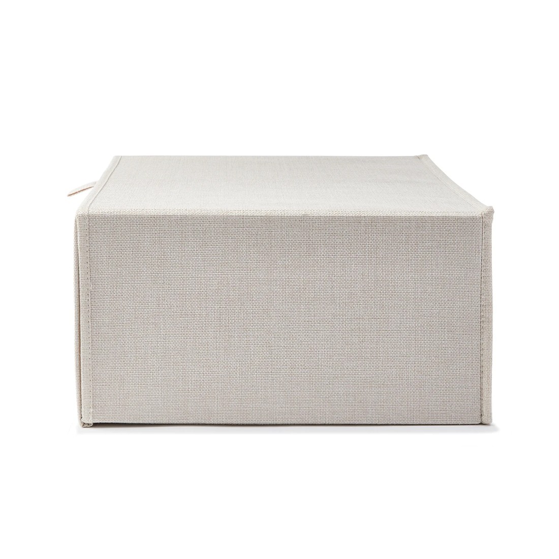 4 Linen Look Clothing Storage Box - Beige, 4 of 9