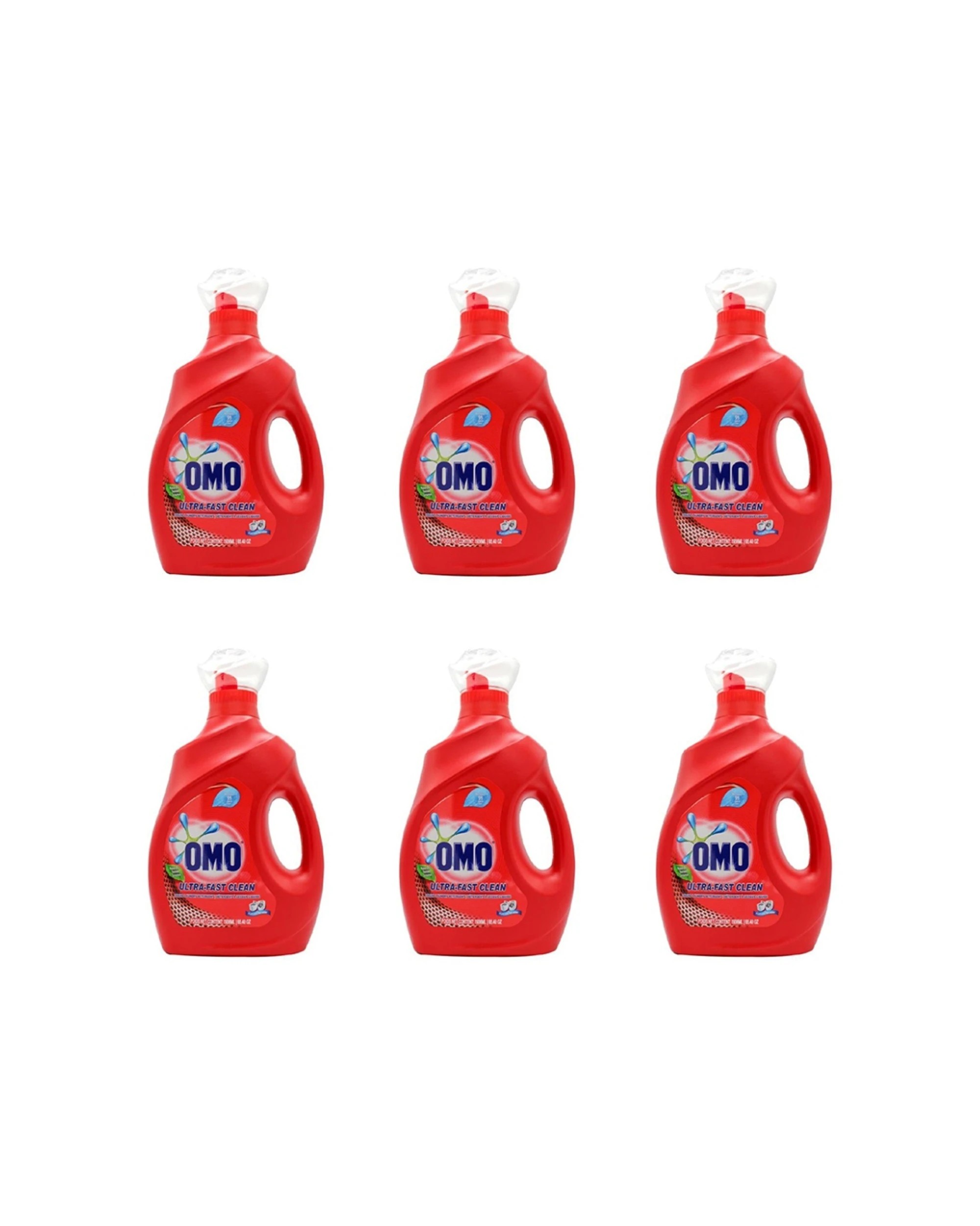 1 Omo Liquid Laundry Detergent Ultra-Fast Clean 6PK 1.9L Fast Stain Remover, 1 of 3