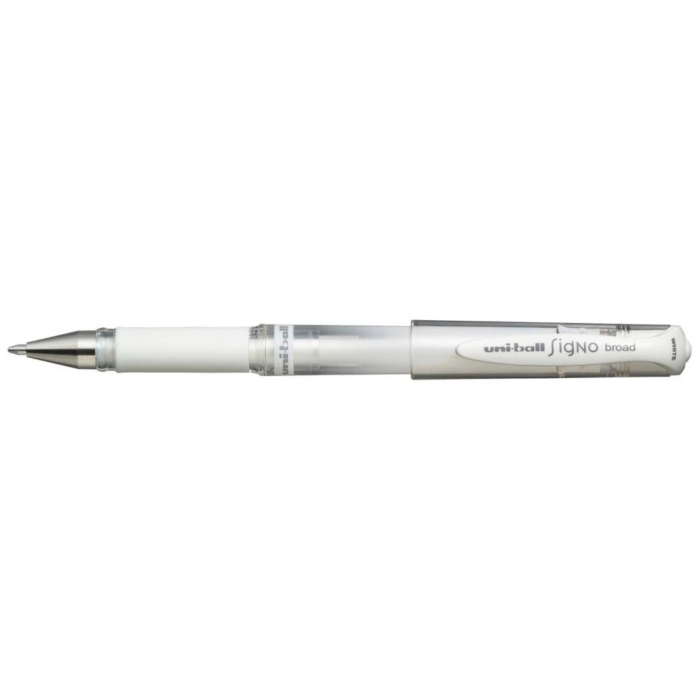 1 Uni-Ball Signo Broad Gel Pen White, 1 of 2