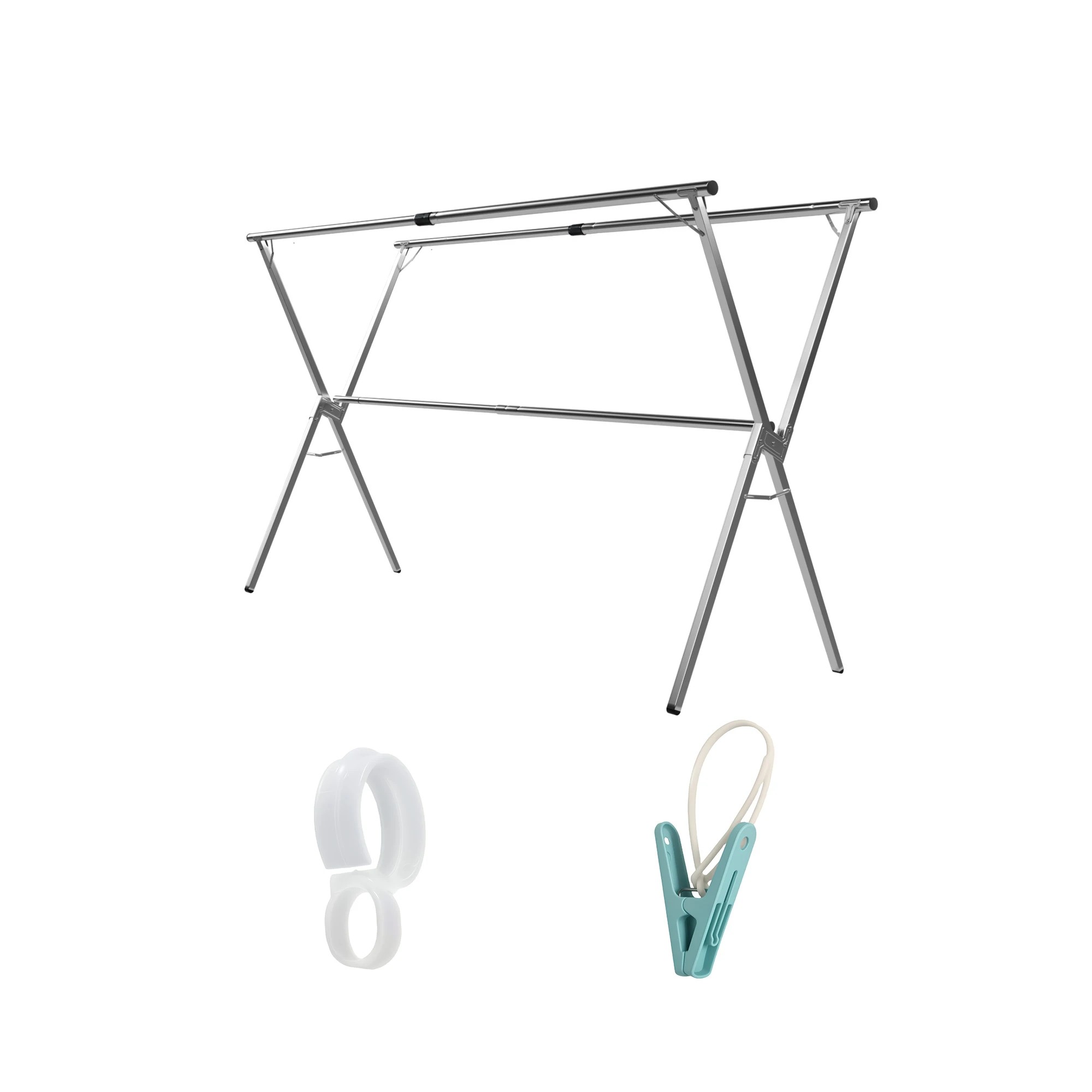 1 Levede 2M Extendable Foldable Clothes Airer Drying Rack, 1 of 9