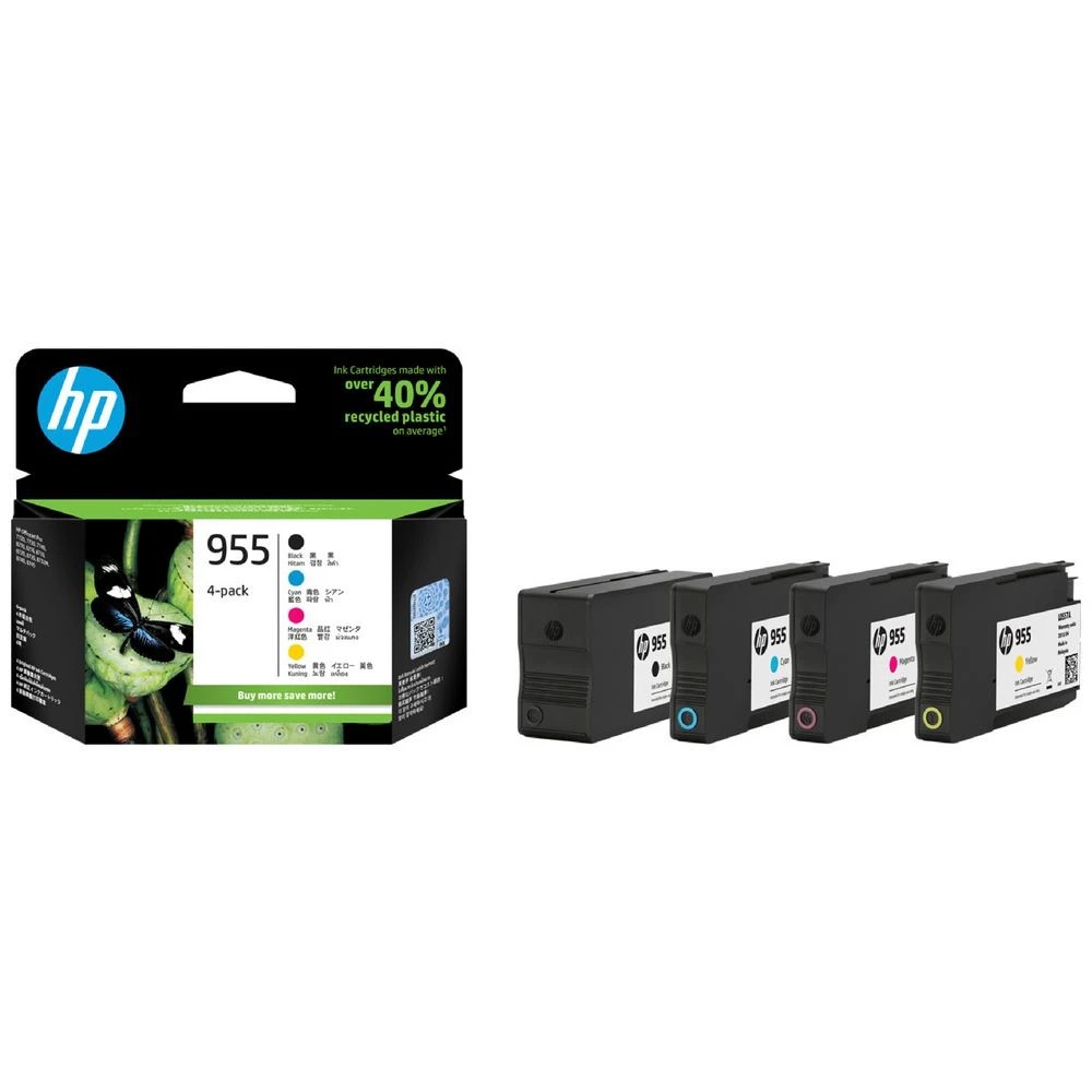 1 HP 955 CMYK Ink Cartridge Combo 4 Pack, 1 of 6