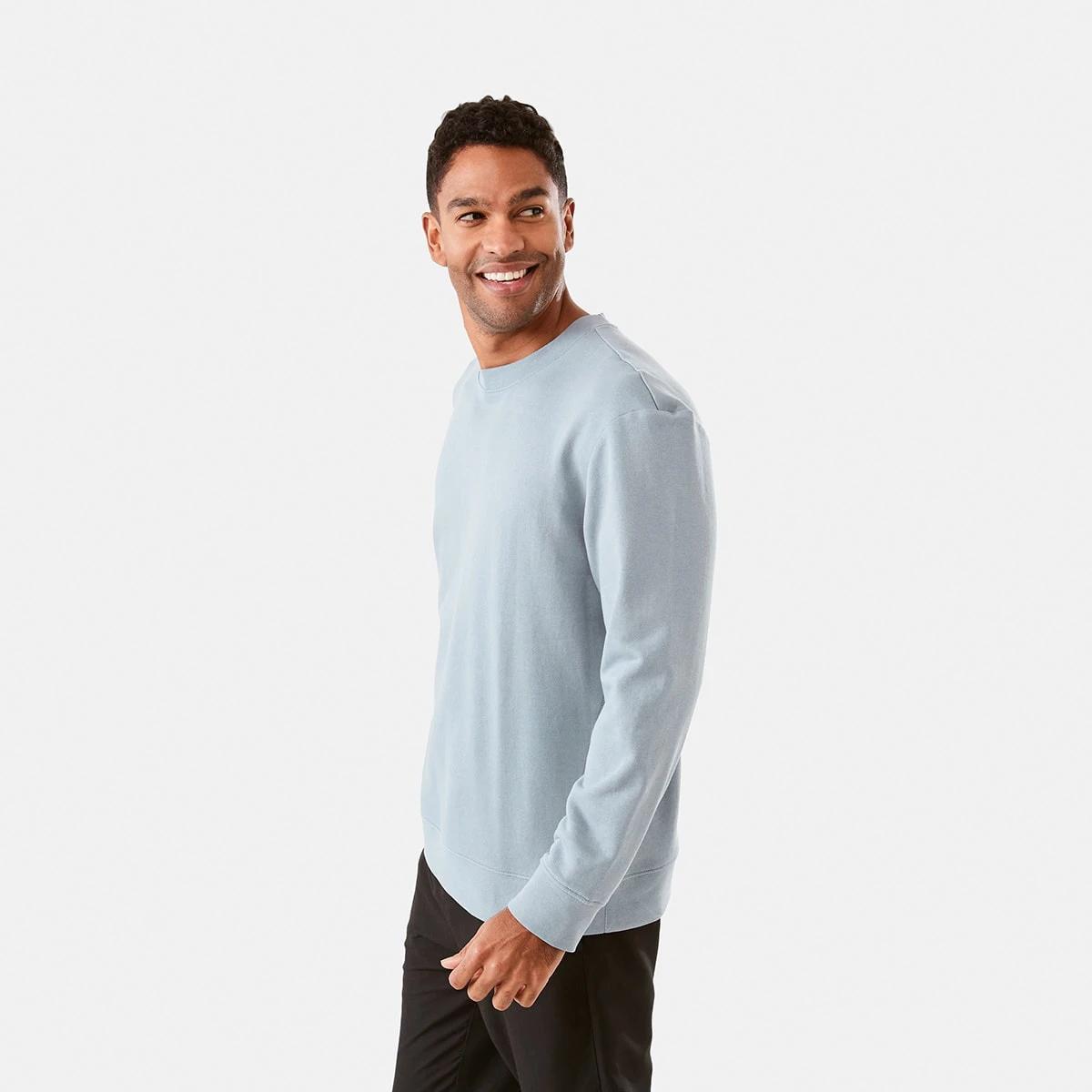 2 Active Men Terry Crew Neck Top Nickelgrey, 2 of 7