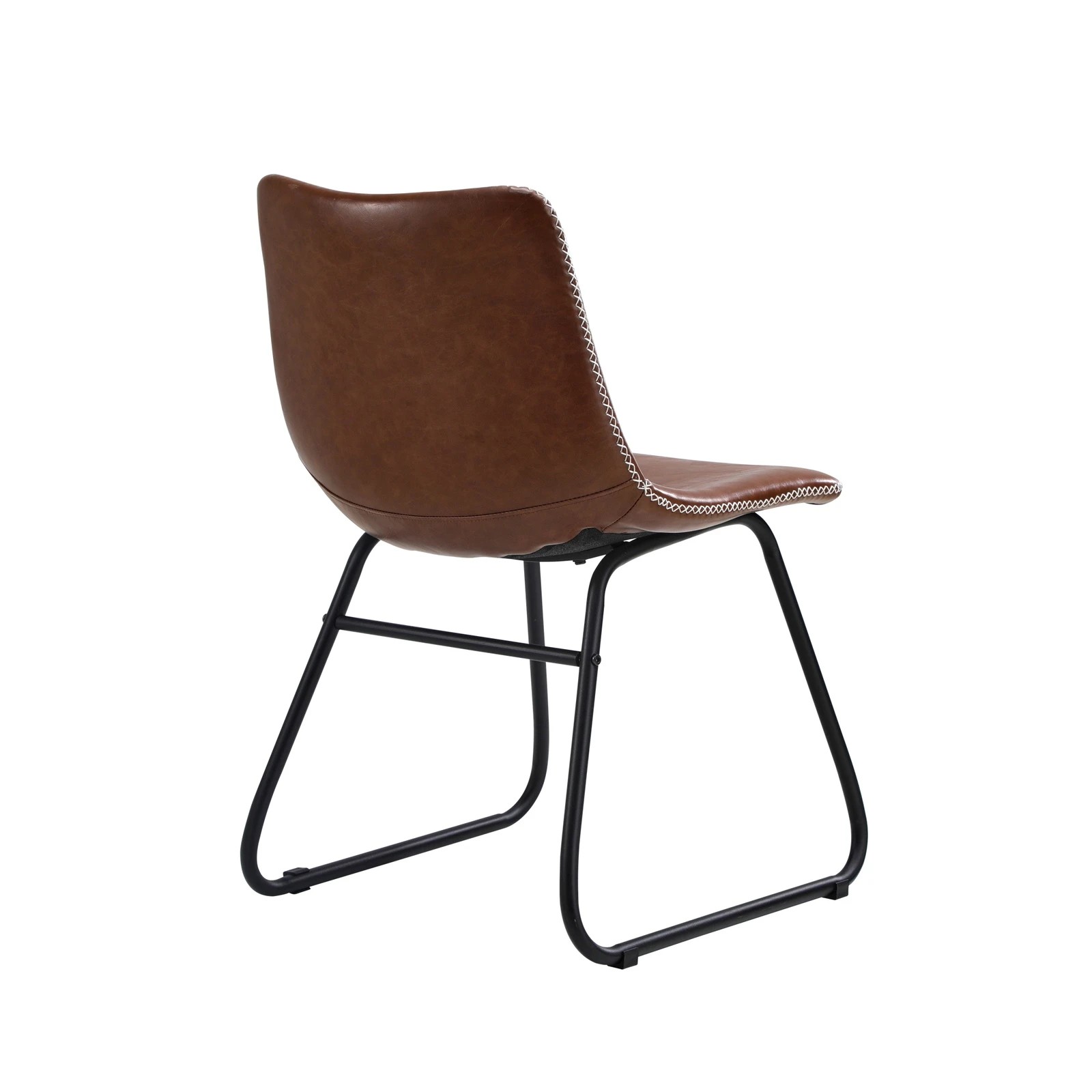 8 Oikiture 2x Dining Chairs Kitchen Chair Lounge Retro Padded Seat Pu
 - Brown, 8 of 10