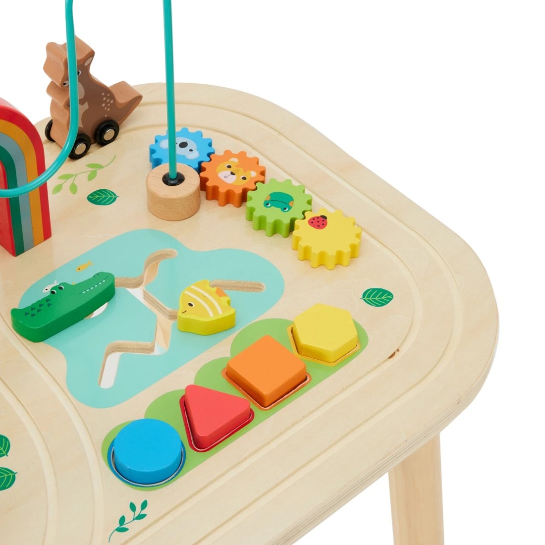 8 Wooden Play: Wooden Activity Table, 8 of 10