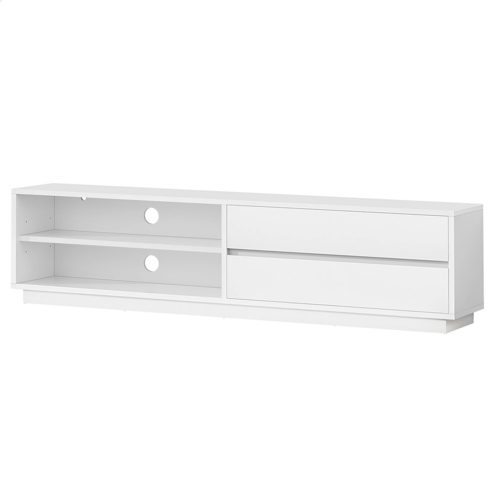 1 Alfordson Entertainment Unit TV Cabinet Stand Storage Drawer 180cm - White, 1 of 9