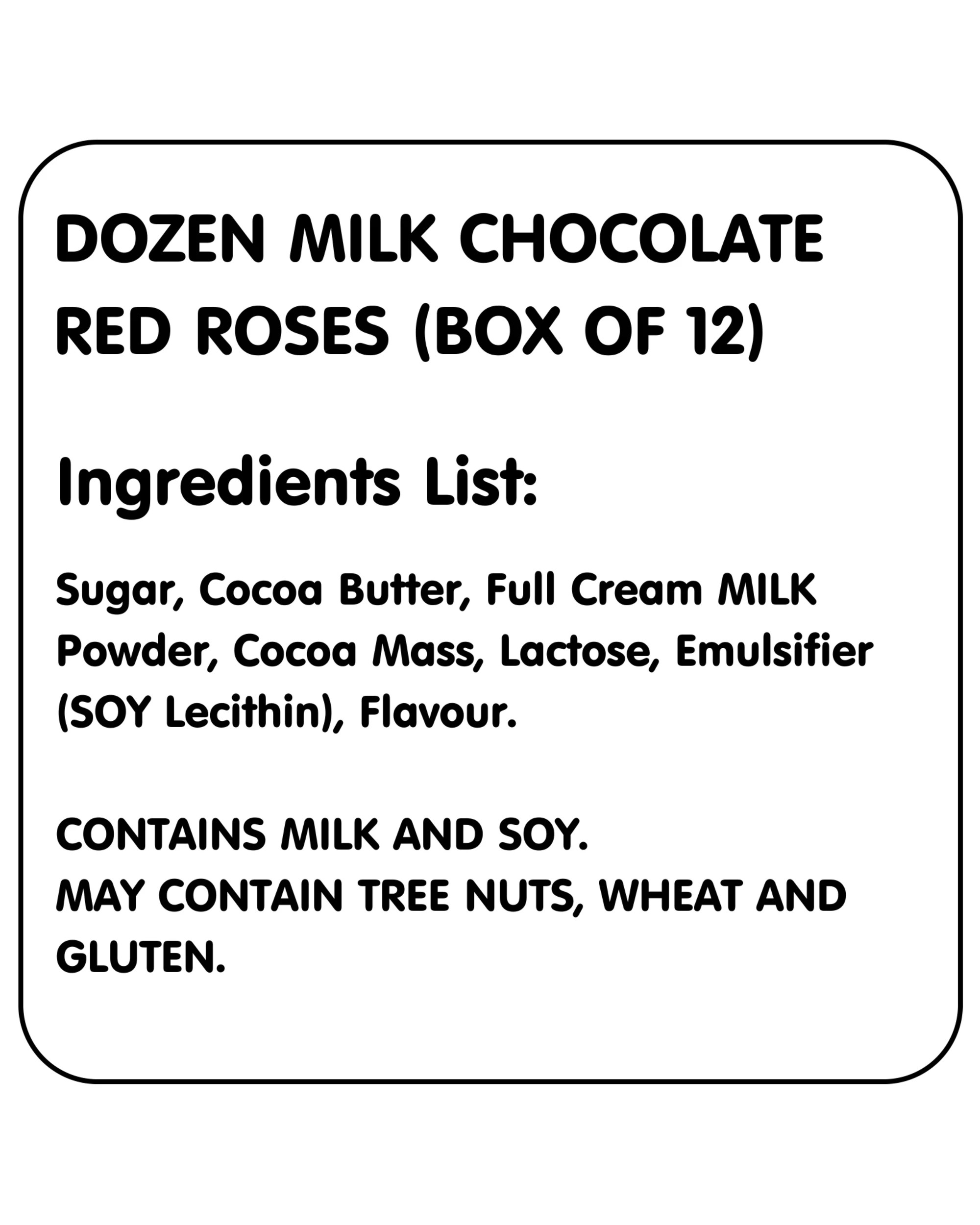 2 Lolliland Dozen Milk Chocolate Red Roses Box of 12, 2 of 2