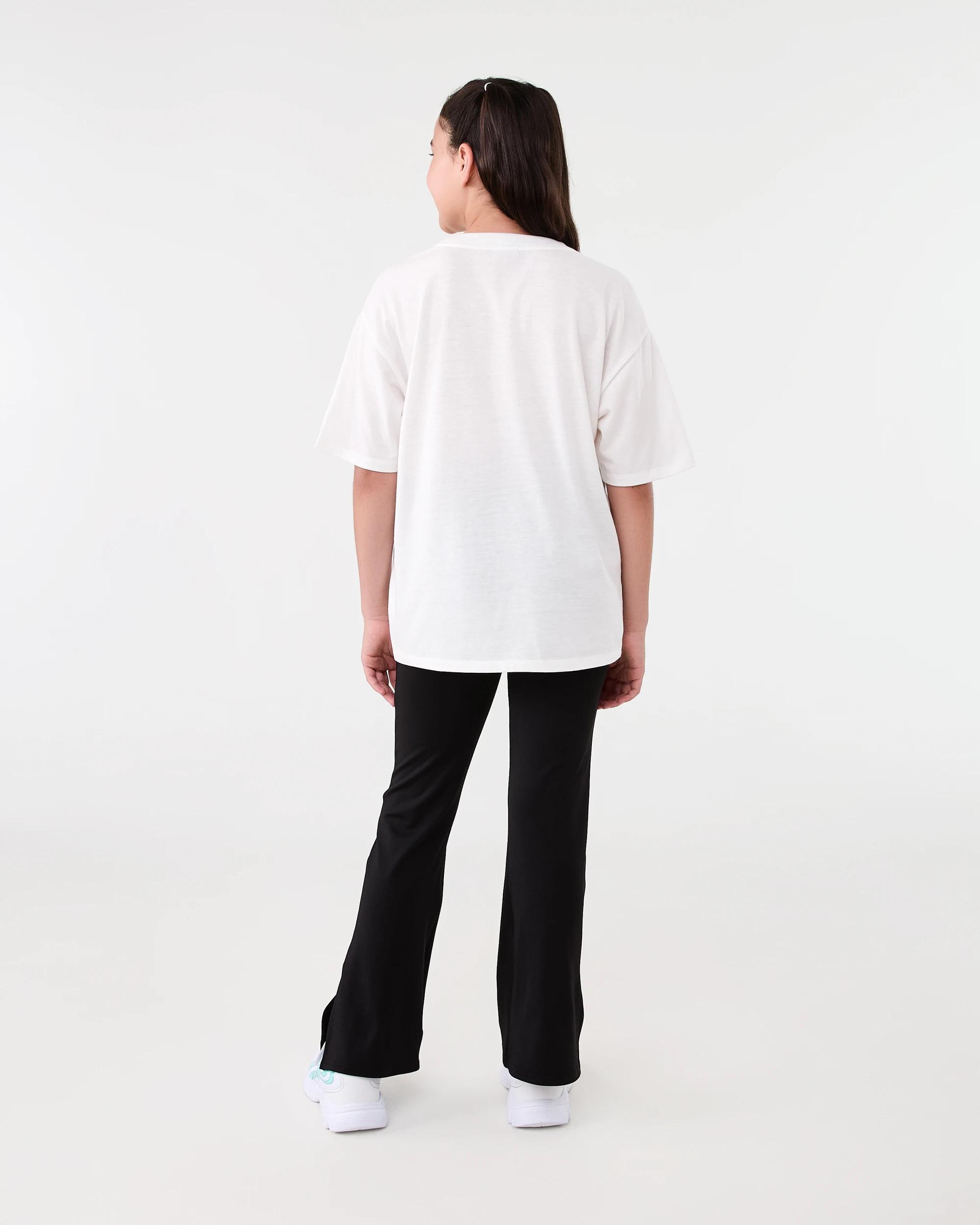 7 Everlast Kids Fold Over Flare Leggings Black, 7 of 7