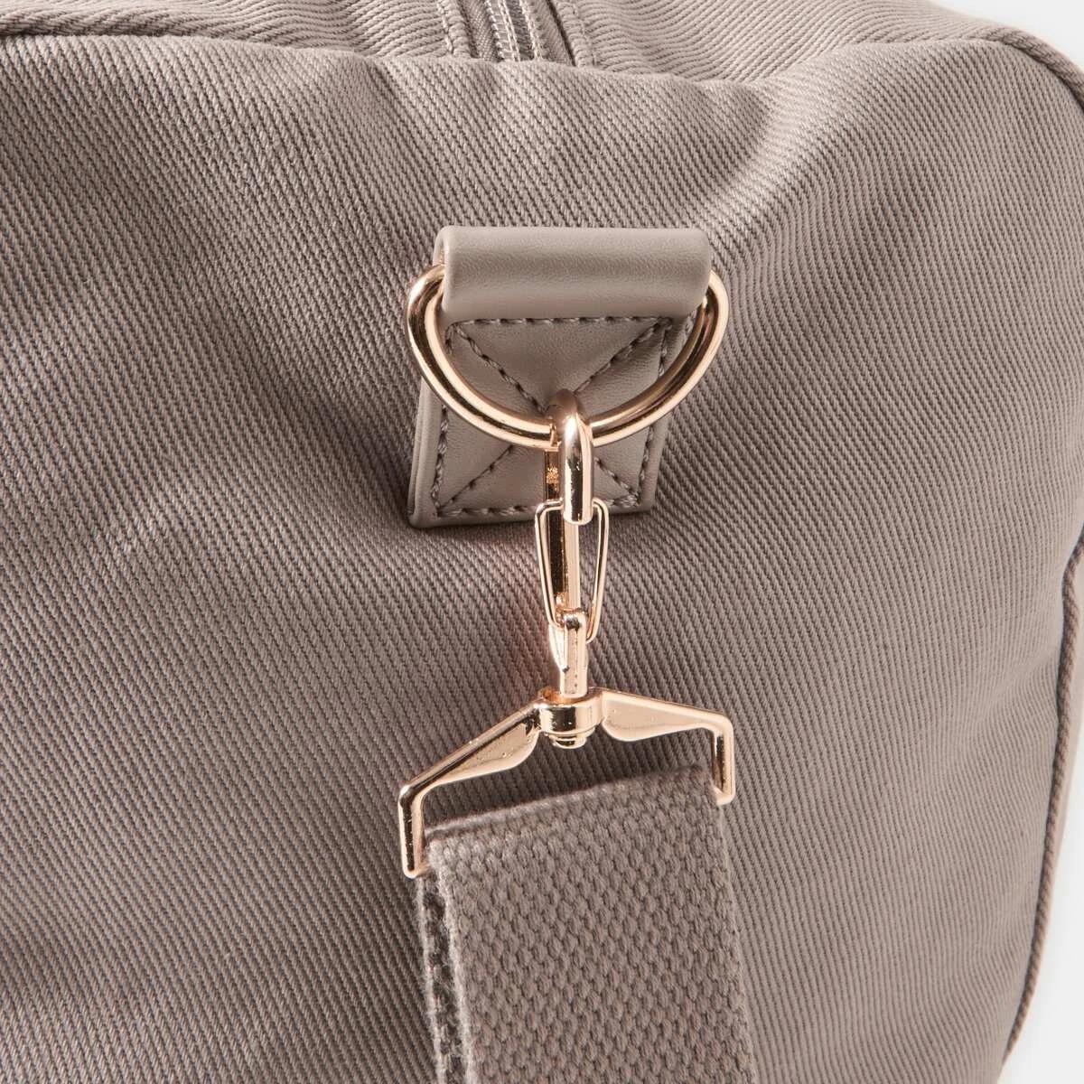 4 Canvas Weekender Bag Taupe Brn, 4 of 6