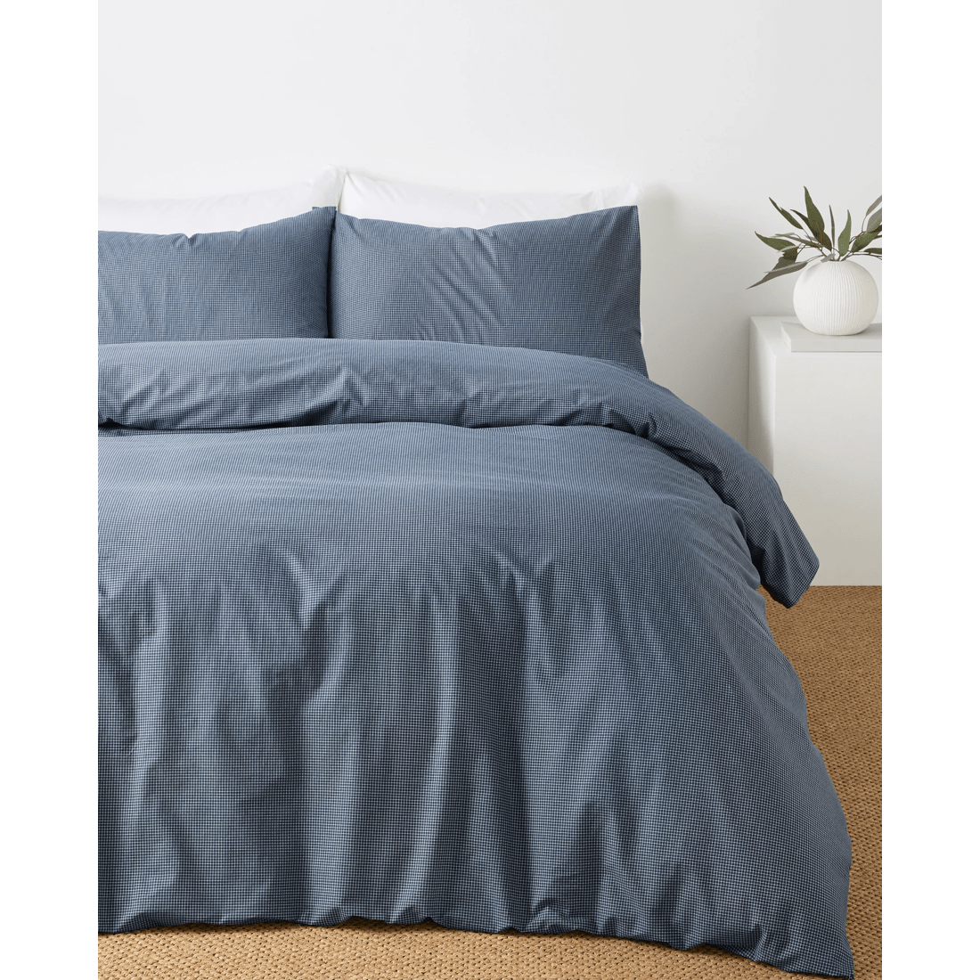 1 Target Harlow Mini Grid Cotton Quilt Cover Set
 - Single Bed
 - Blue, 1 of 3