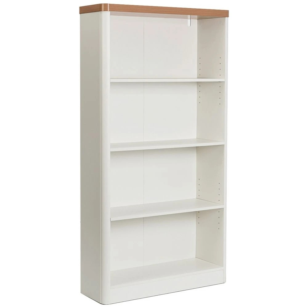 1 Marstand Bookcase 1500mm Oak and White Shelves Home Office Storage, 1 of 10