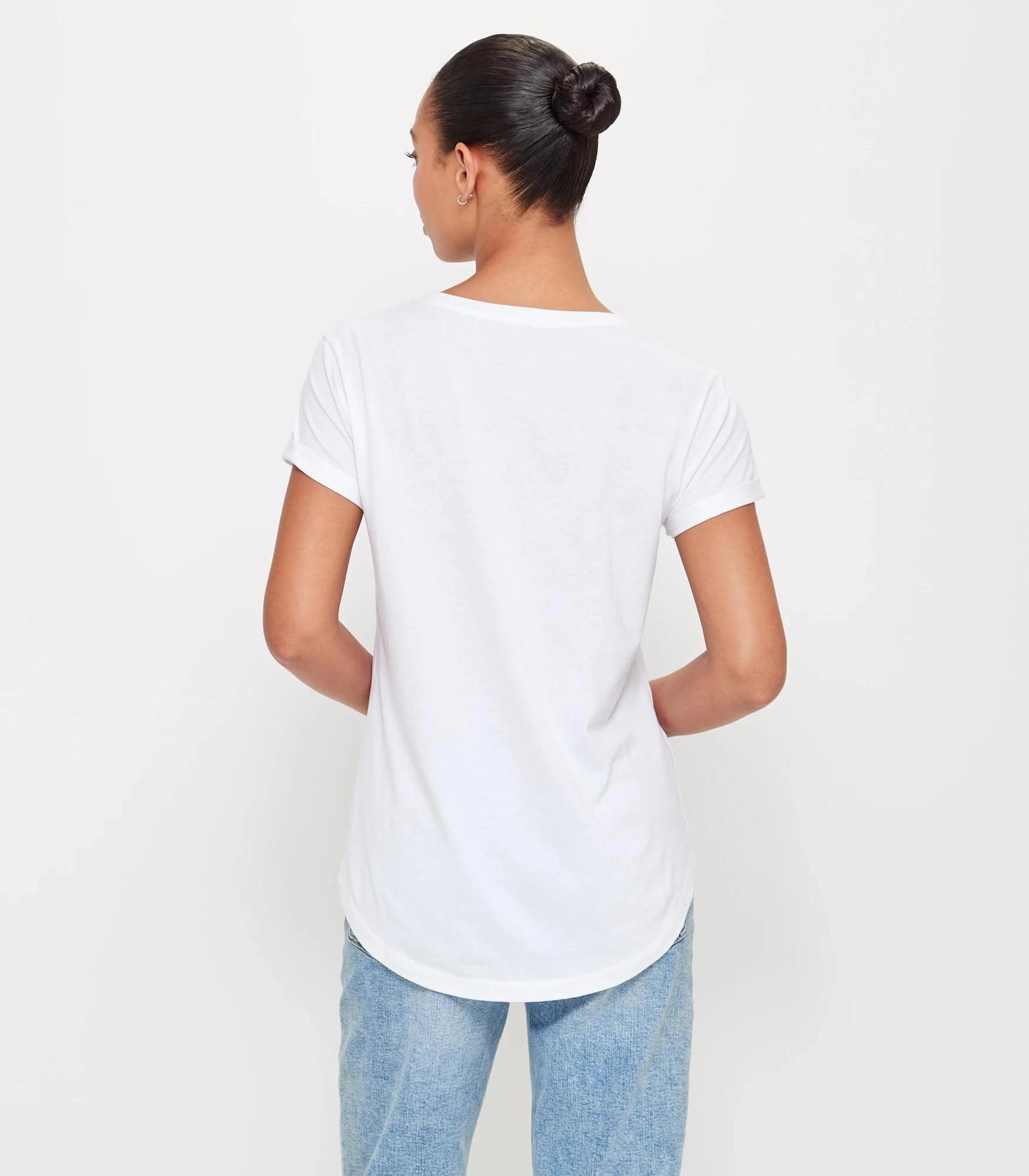 4 Target Cotton/modal Relaxed Crew T-shirt WHITE, 4 of 6