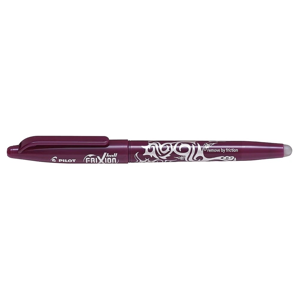 2 PILOT Frixion Erasable Ball Gel Pen 0.7mm Wine Red, 2 of 4