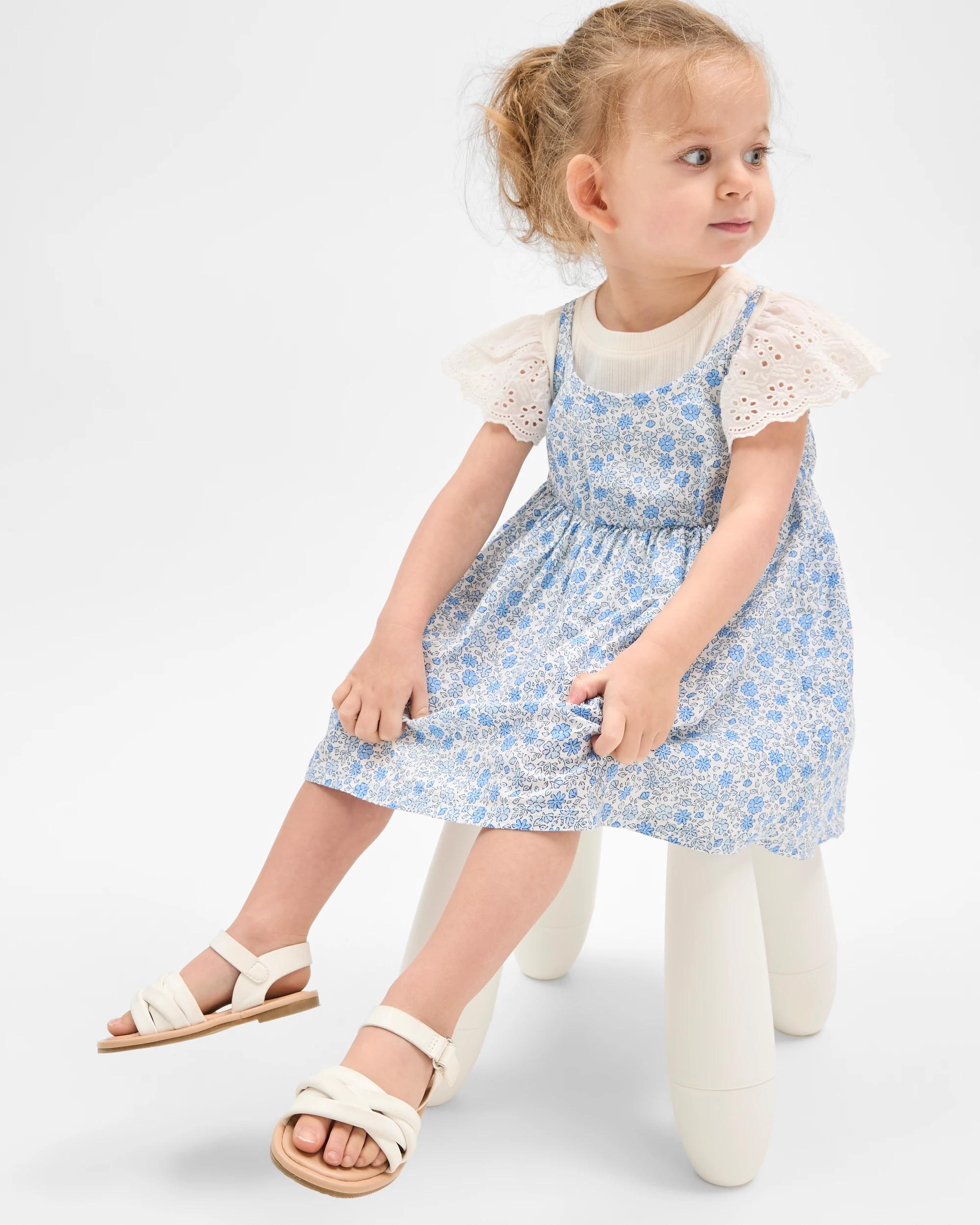 3 Target Baby Dress and Bodysuit 2 Piece Set BLUE CLOUD DANCER, 3 of 5