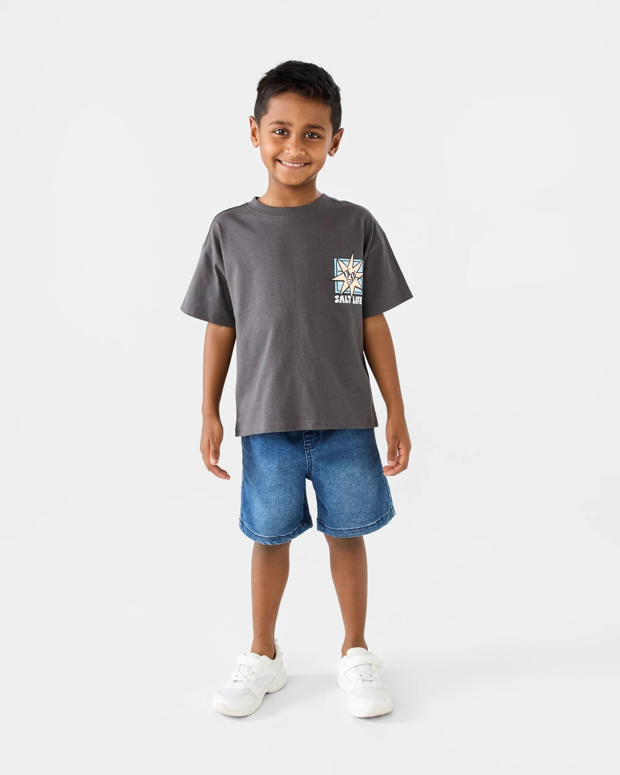 7 Oversized Printed T-shirt Gry Sun, 7 of 8