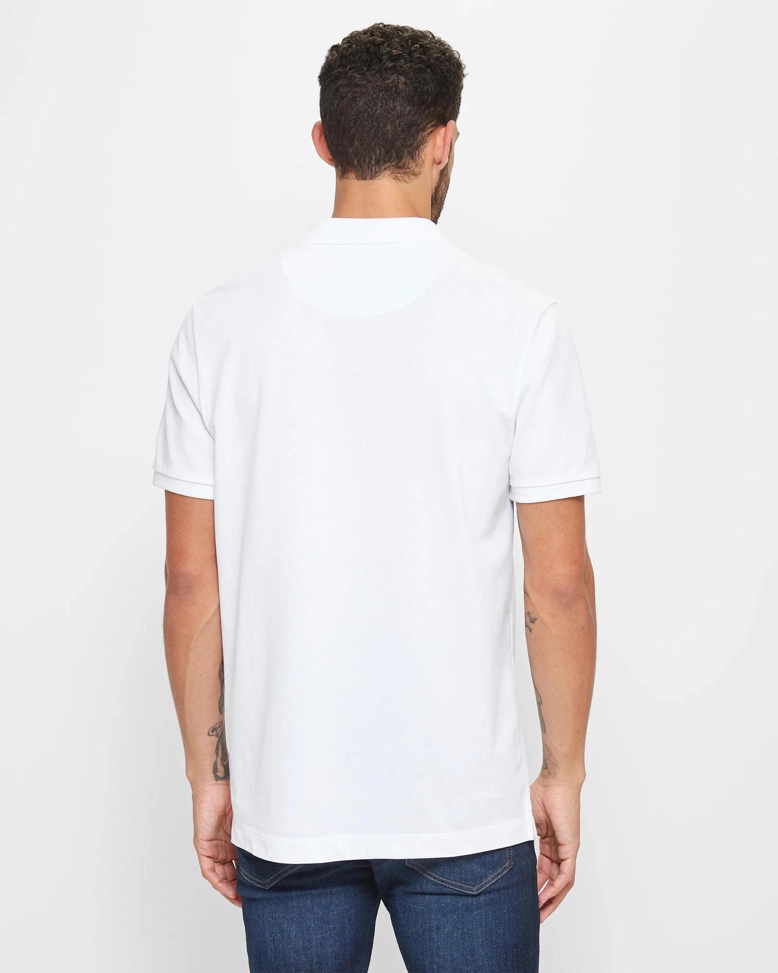 5 Target Australian Cotton Pique Polo Shirt WHITE, 5 of 6