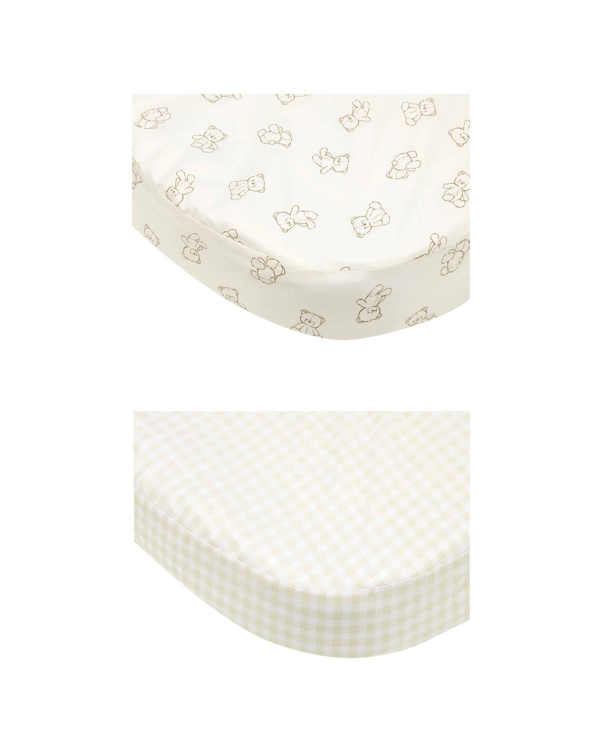 1 2 Pack Organic Cotton Fitted Bassinet Sheets, 1 of 6