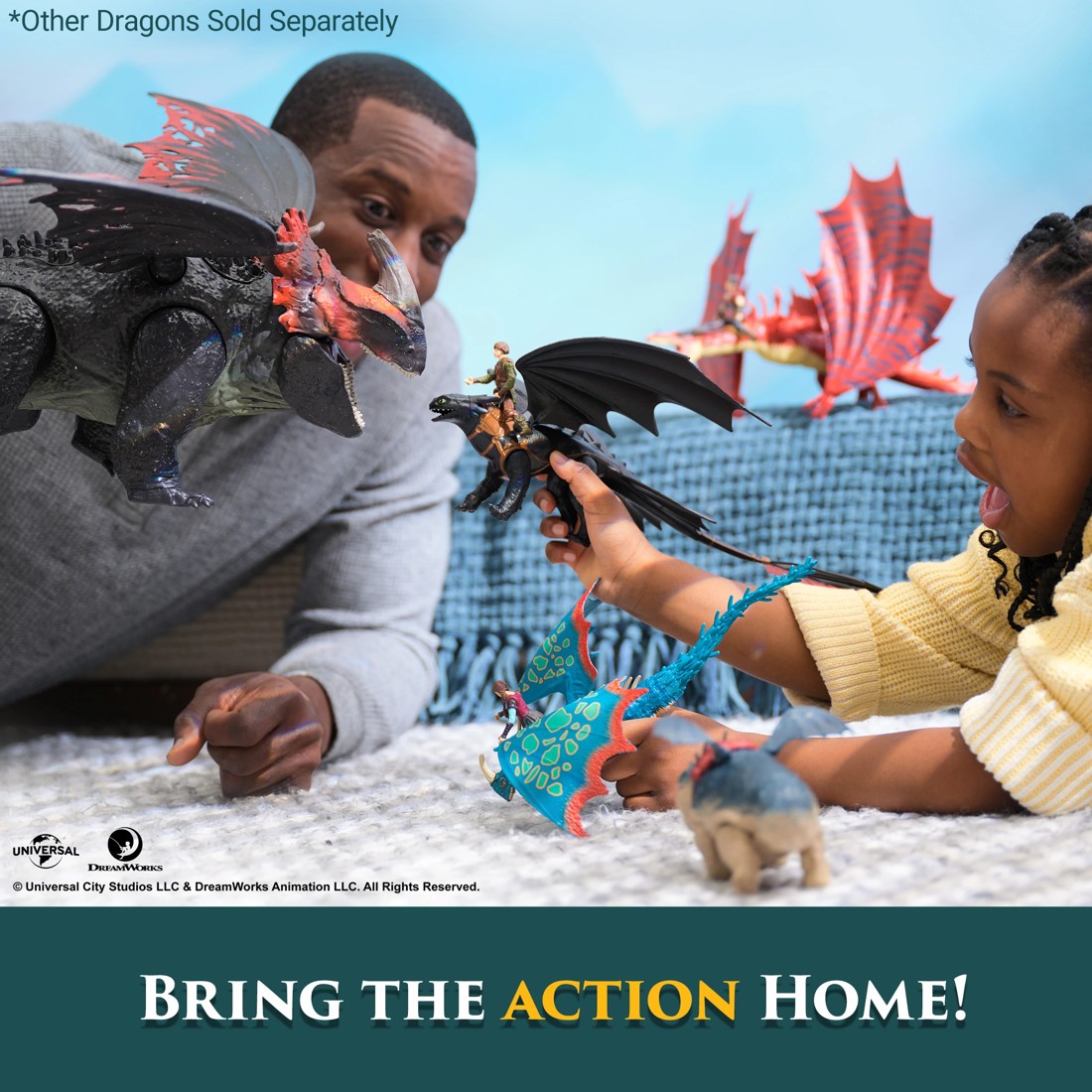 7 How To Train Your Dragon: Dragon Volcano Island Titan Red Death Figure, 7 of 7