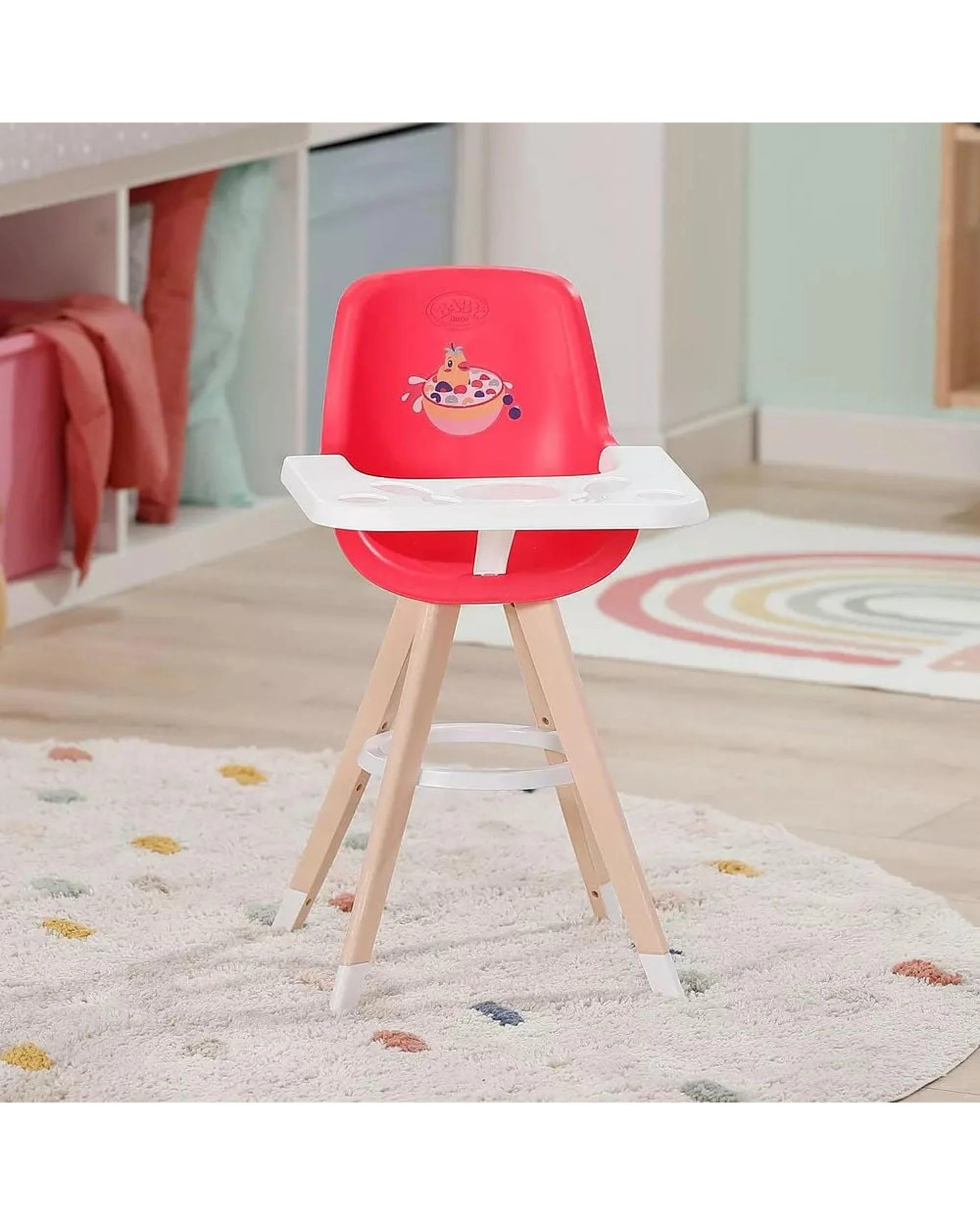6 Baby Born High Chair - Red, 6 of 9