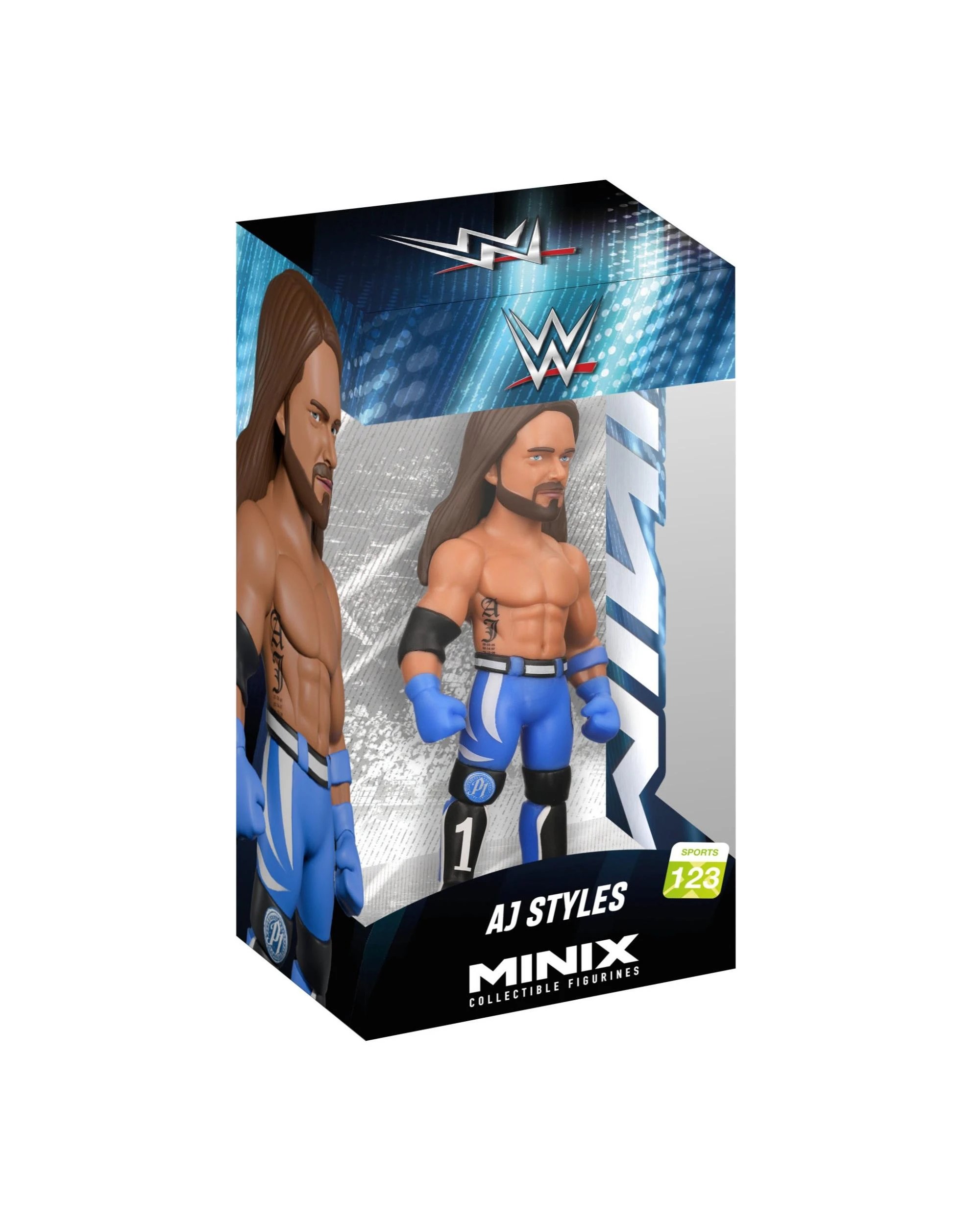 1 Minix WWE AJ Styles Figure, 1 of 6