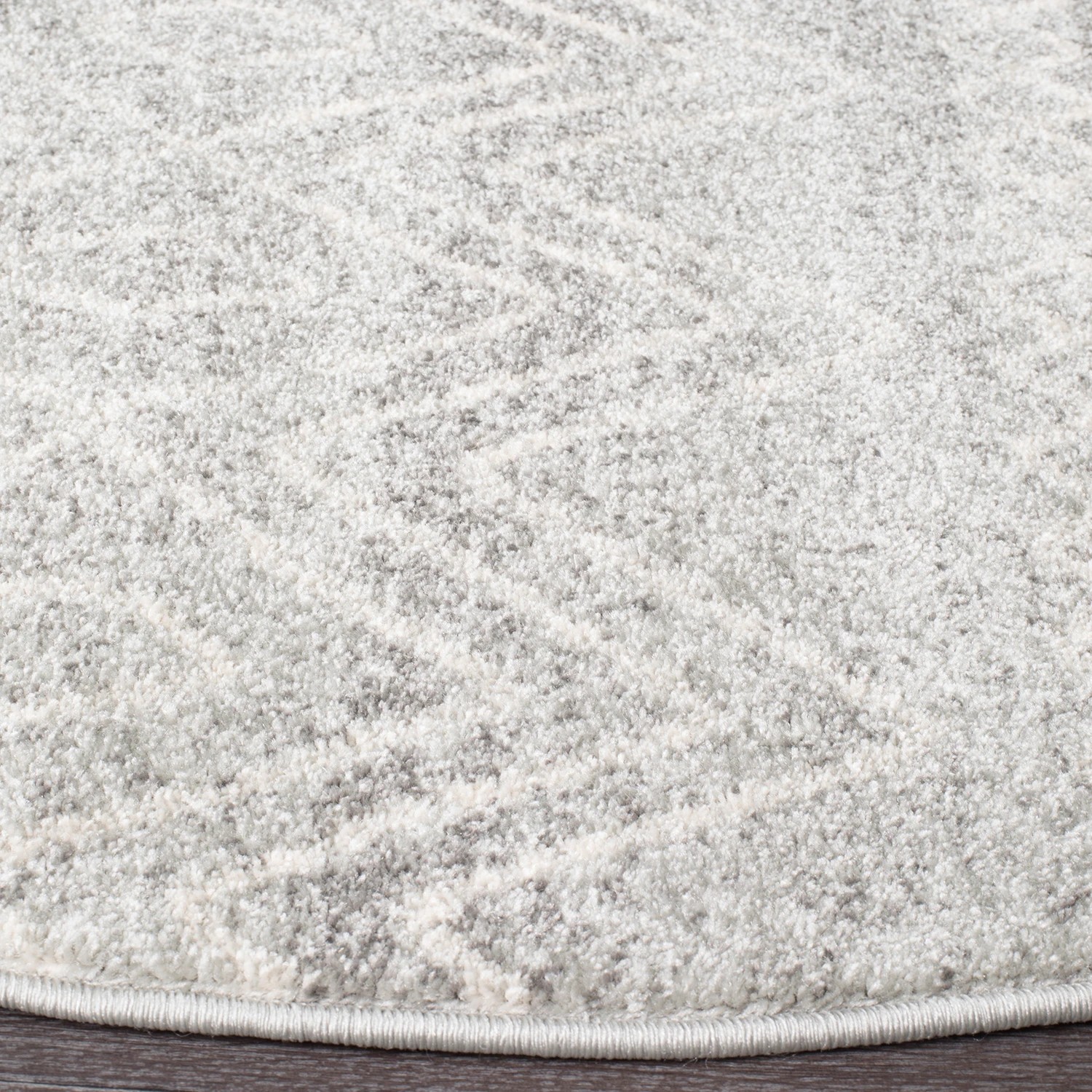 6 Common Ground Rugs Bluebay 454 200x200cm - Medium Round Power Loomed Pet Friendly Rug - Silver, 6 of 6