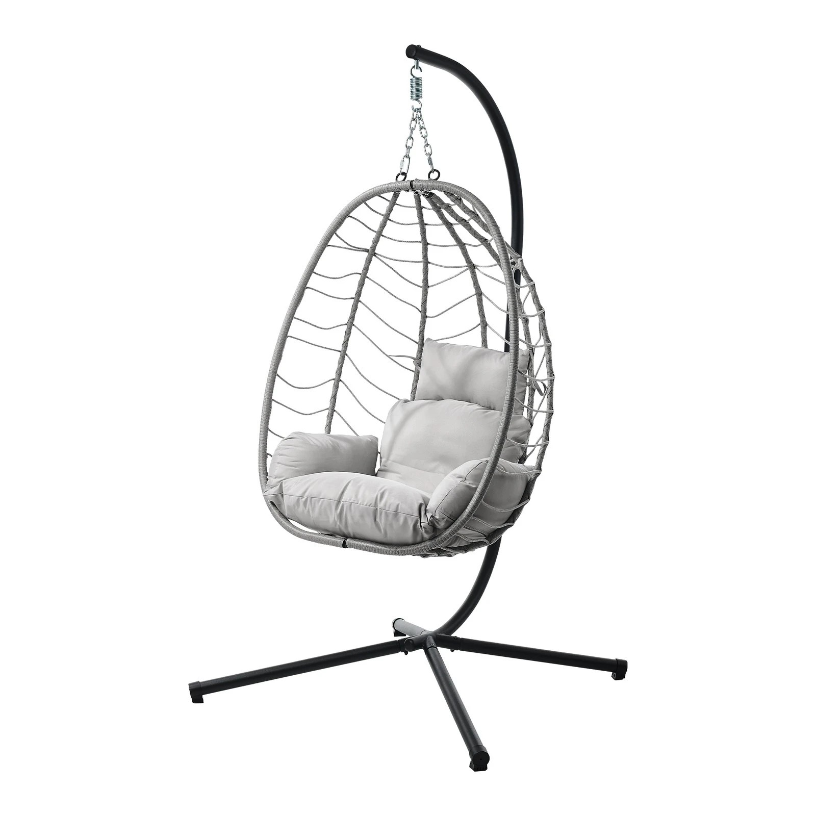 7 Livsip Outdoor Hanging Chair Swing Chair Porch Egg Seat Garden Furniture Rattan - Multi, 7 of 8