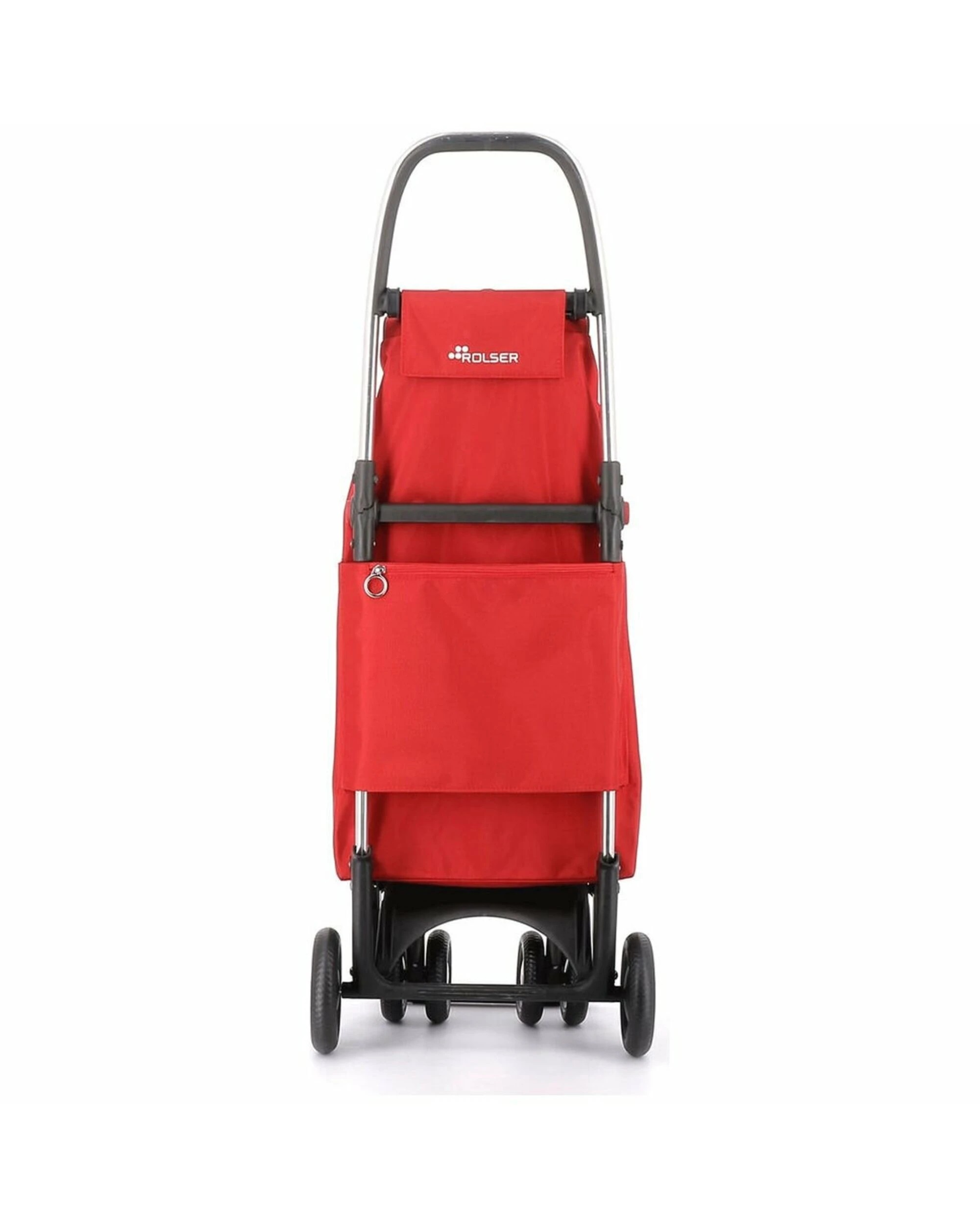 3 Rolser IMax MF 4 Wheel 2 Swivelling Trolley Red, 3 of 5