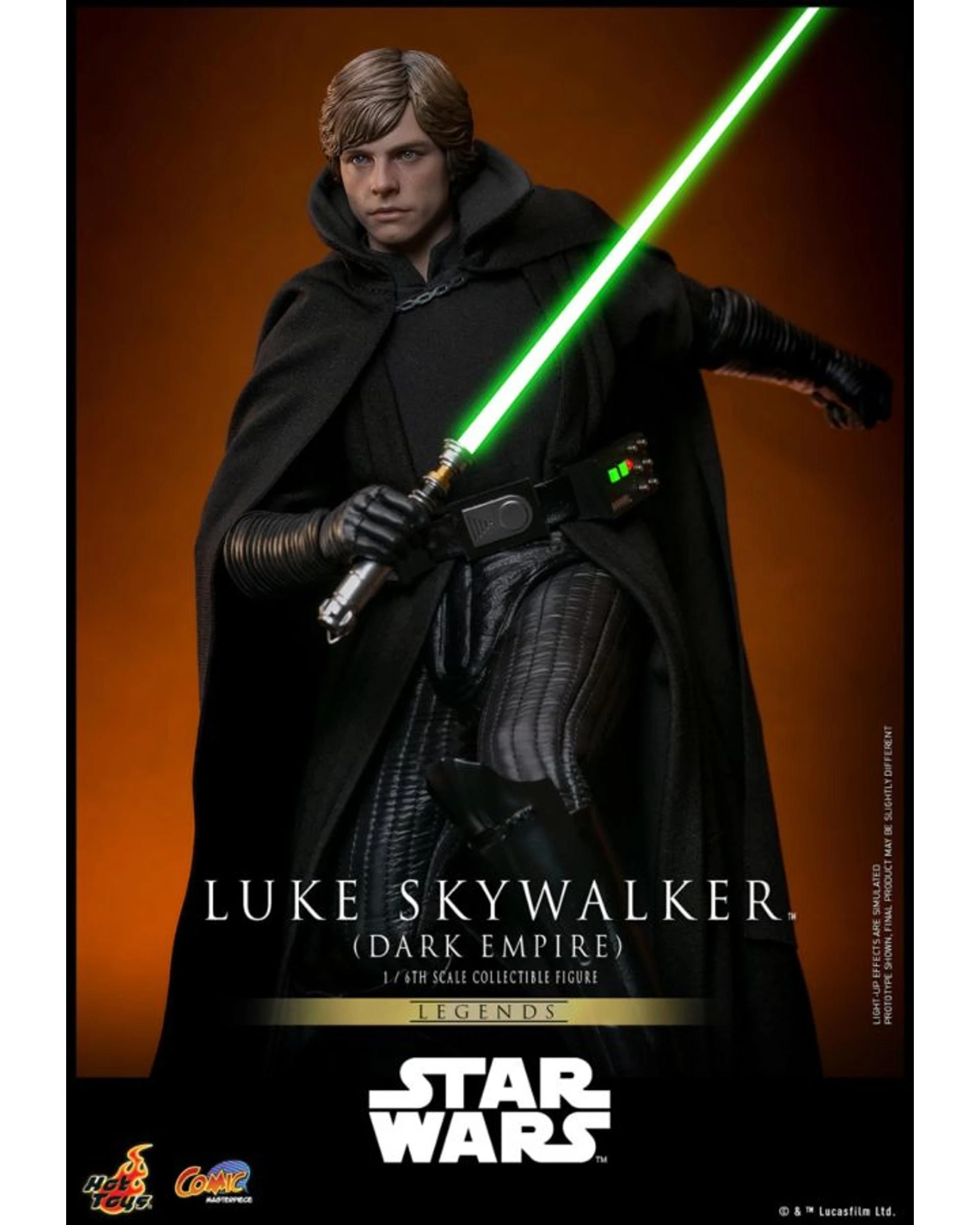 6 Hot Toys Star Wars Legends Luke Skywalker Dark Empire 1:6 Scale Action Figure, 6 of 10