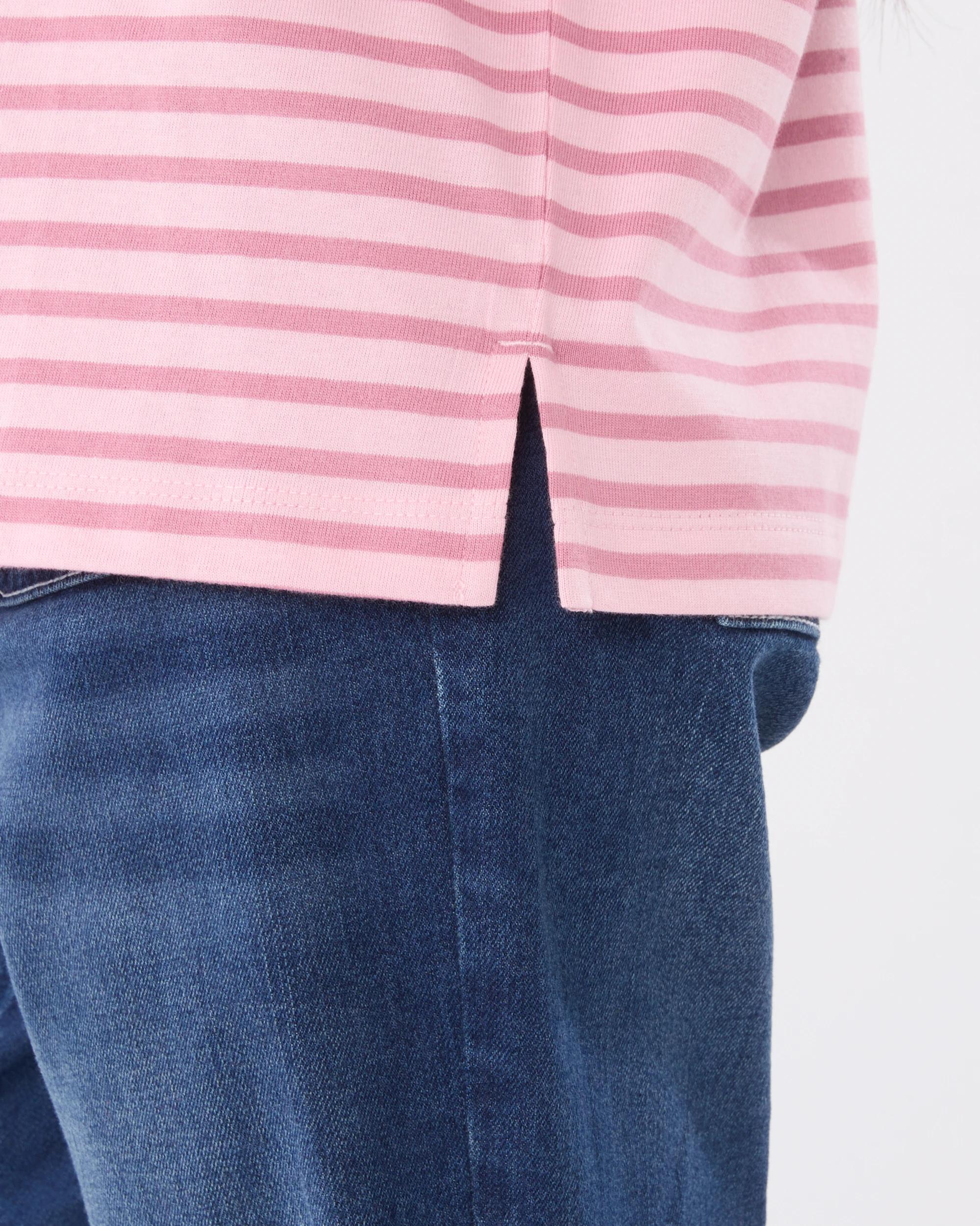 5 Oversized Stripe T-shirt Pnk Stripe, 5 of 6