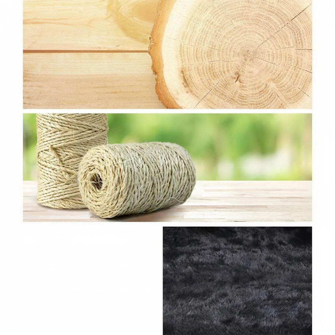 3 i.Pet Cat Tree 140cm Tower Scratching Post Scratcher Trees Toys Condo Bed - Grey, 3 of 6