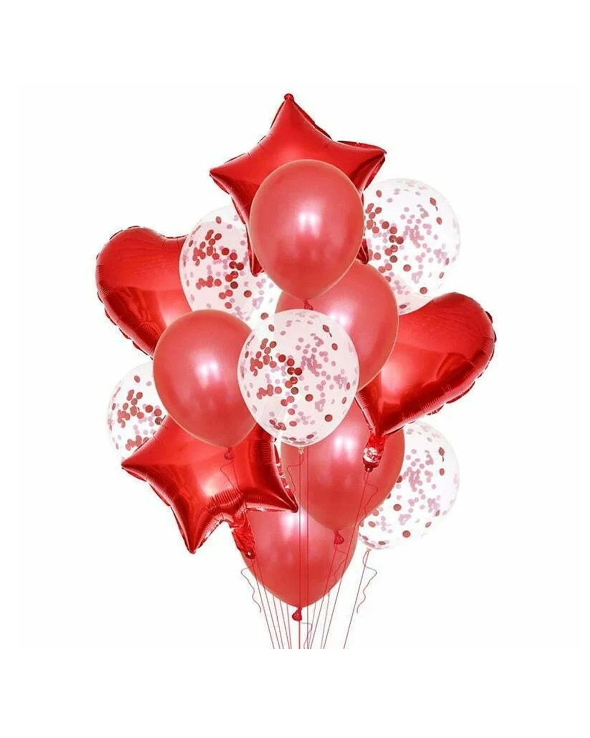 1 Party Maker 14pc Balloon Set Event Decoration - Red, 1 of 1