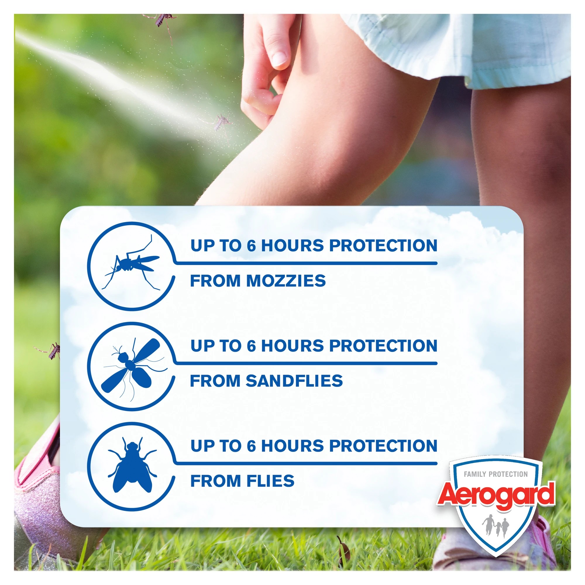 5 Aerogard Body Odourless Protection Insect Repellent Aerosol Spray 300g, 5 of 9