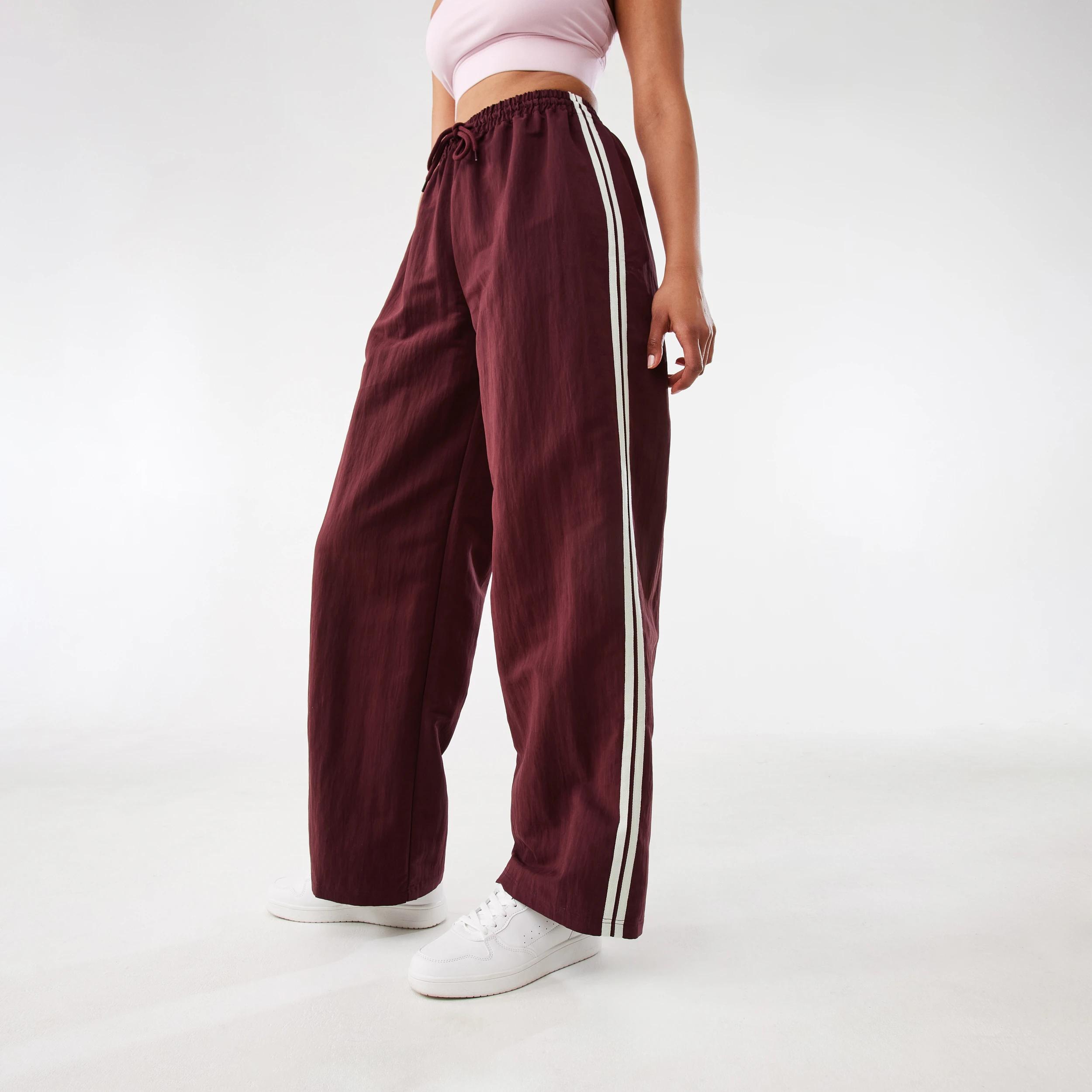 1 Active Womens Contrast Panelled Pants BURGUNDY CHERRY, 1 of 9