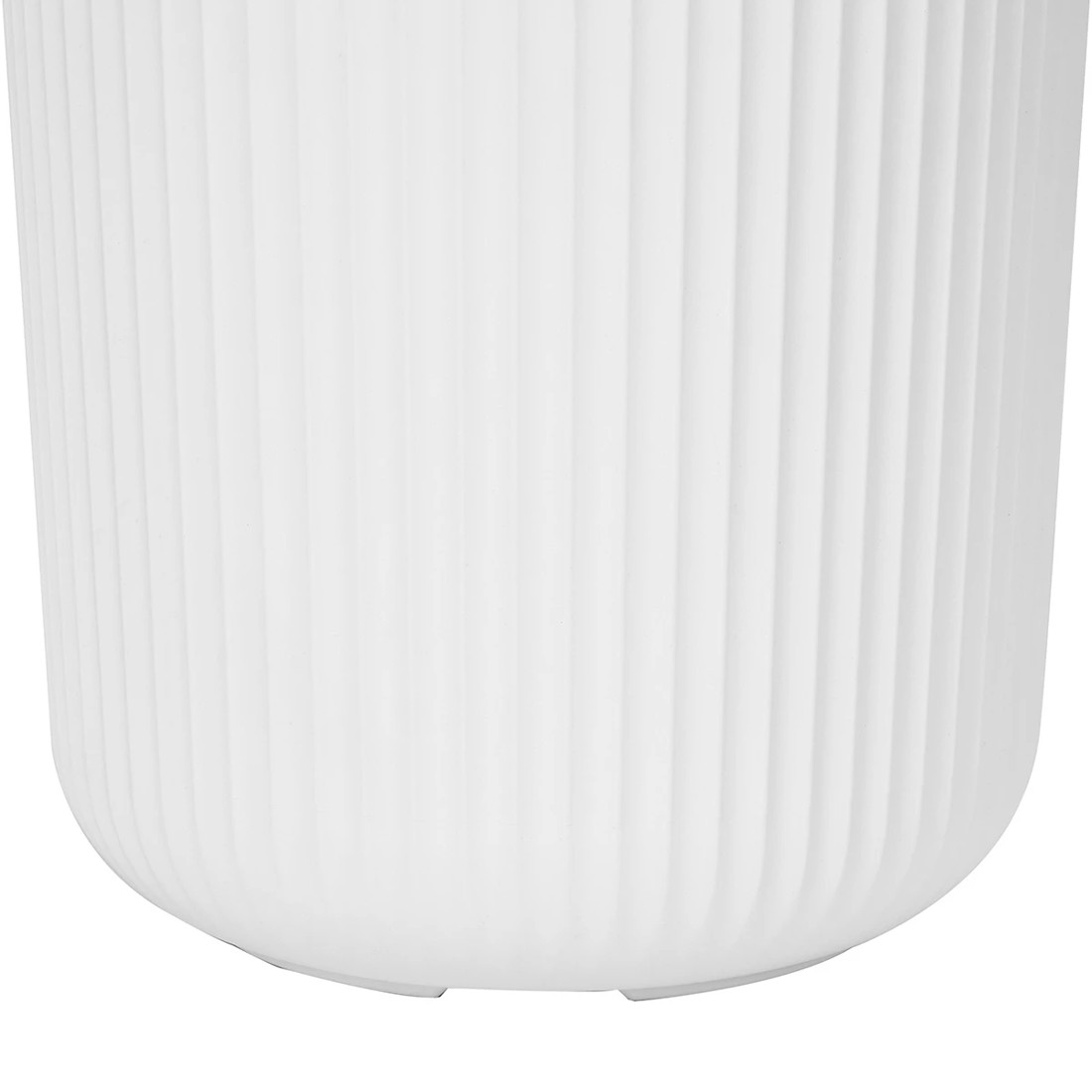 5 38cm Linear Plastic Pot - White, 5 of 5