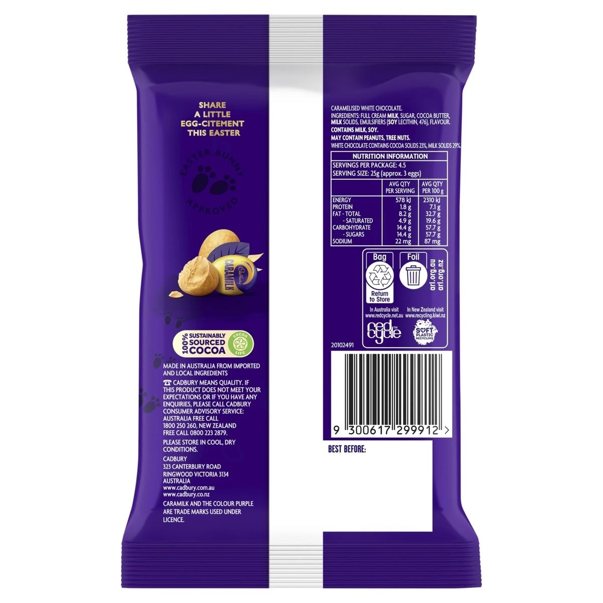 2 Cadbury Caramilk Easter Egg Bag 113g, 2 of 3