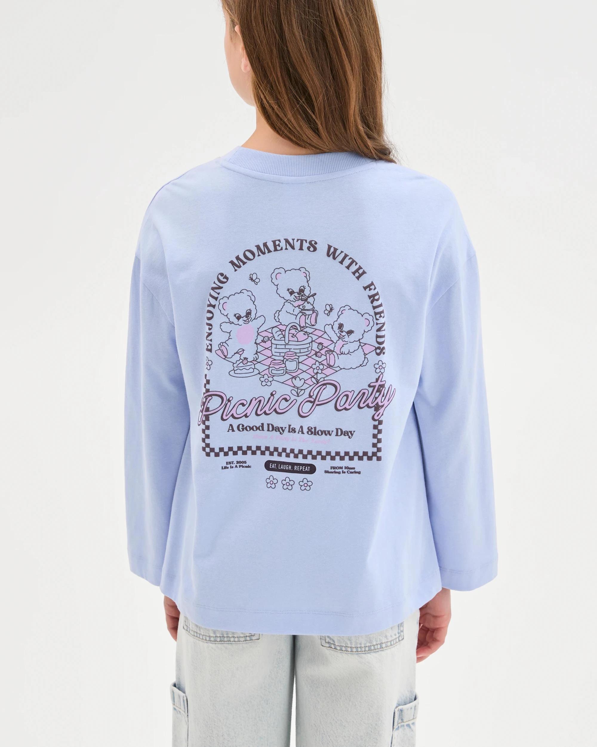 4 Target Kids Australian Cotton Long Sleeve T-Shirt TEDDIES BLUE, 4 of 7
