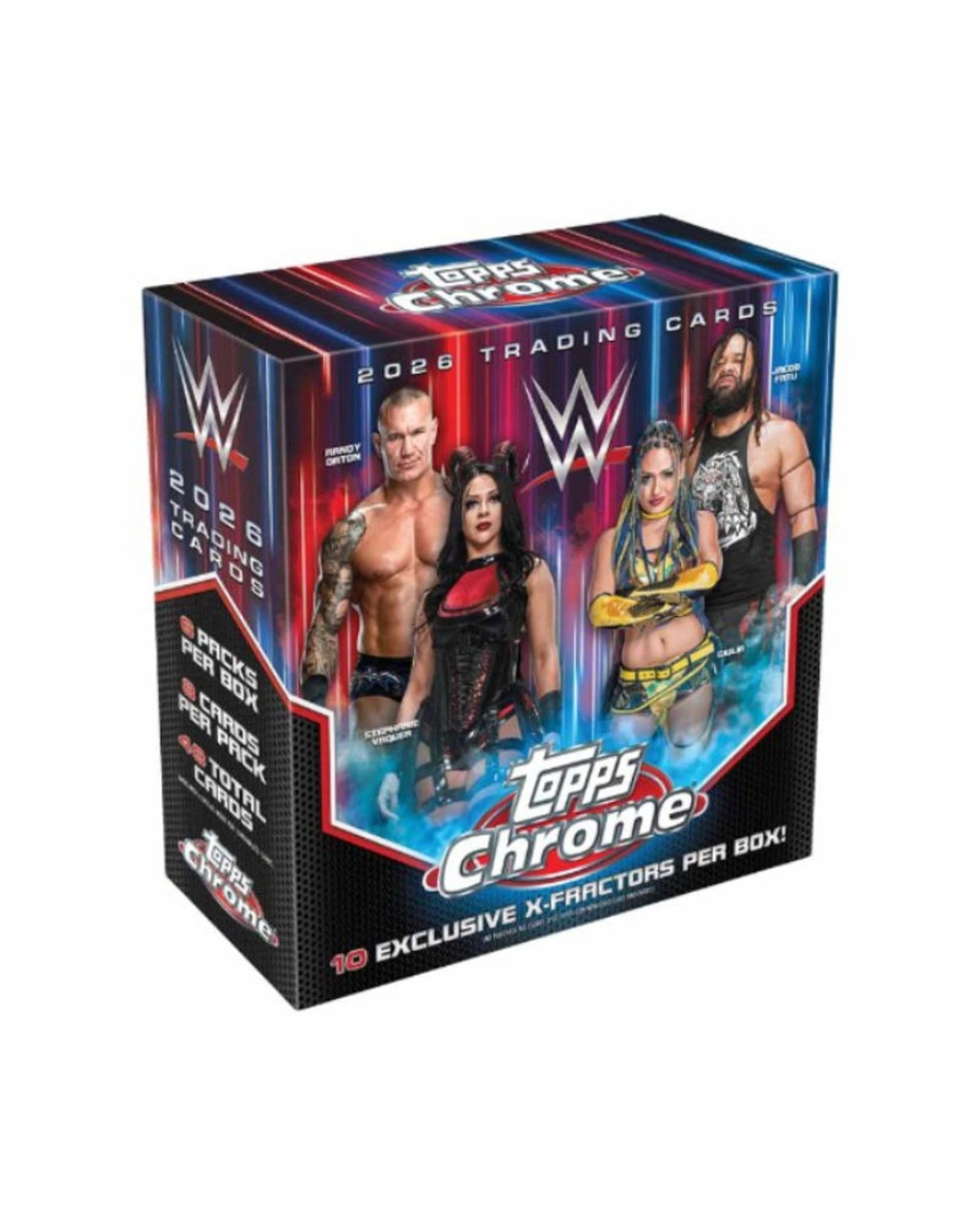 1 Topps 2026 Chrome WWE Wrestling Mega Box, 1 of 10