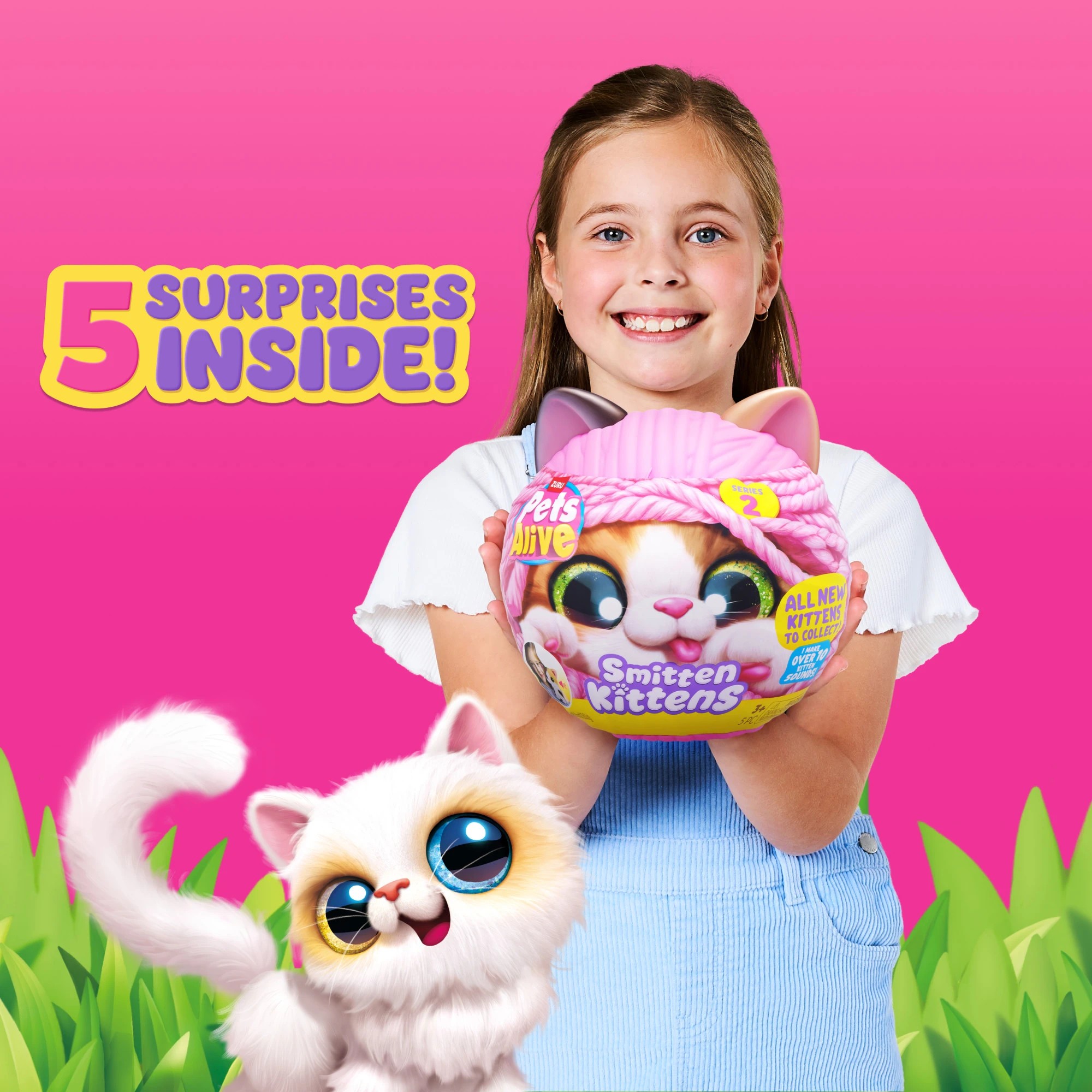 4 5 Piece ZURU Pets Alive Smitten Kittens Series 2 - Assorted, 4 of 9