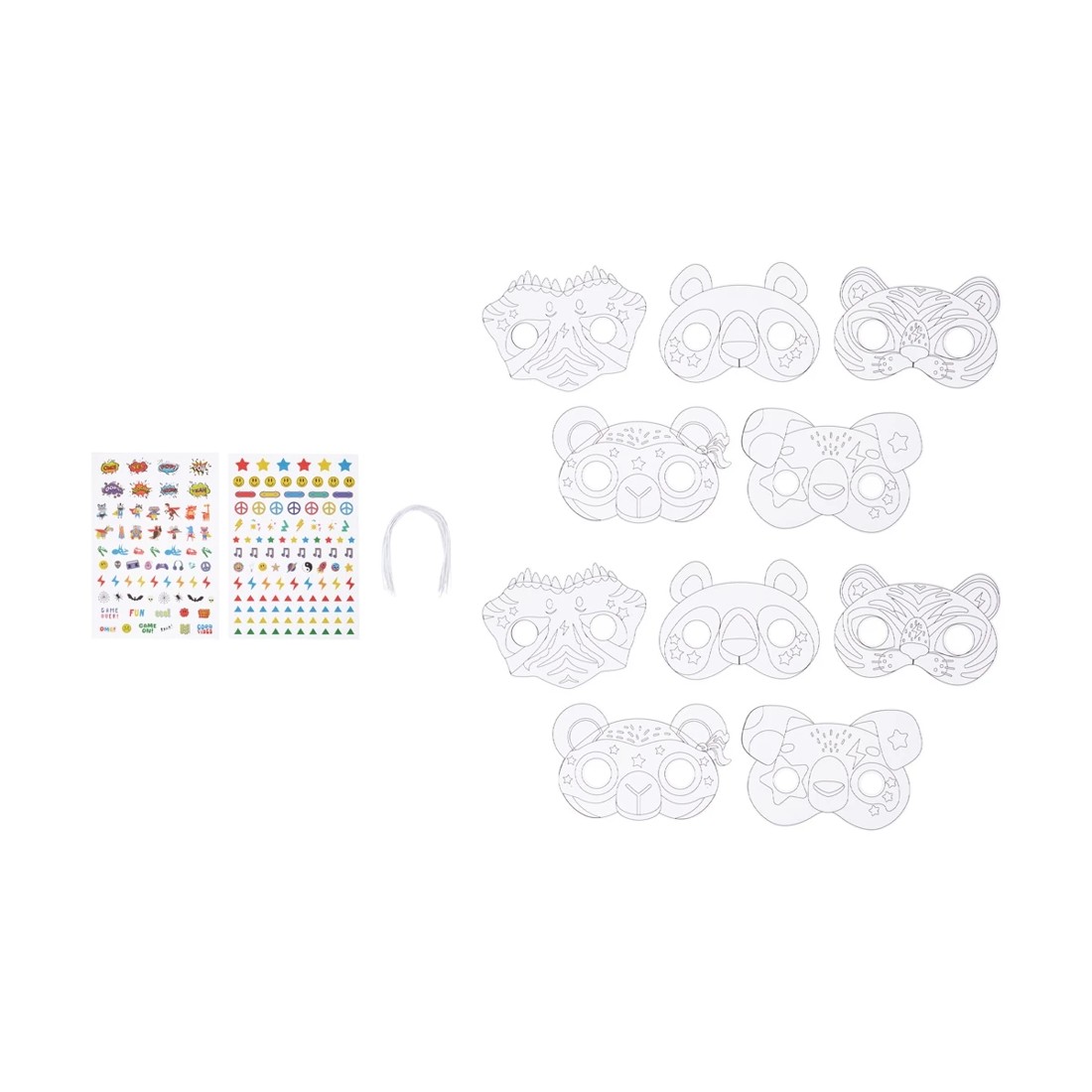 2 22 Piece Decorate Your Own Mask Kit - Assorted, 2 of 4